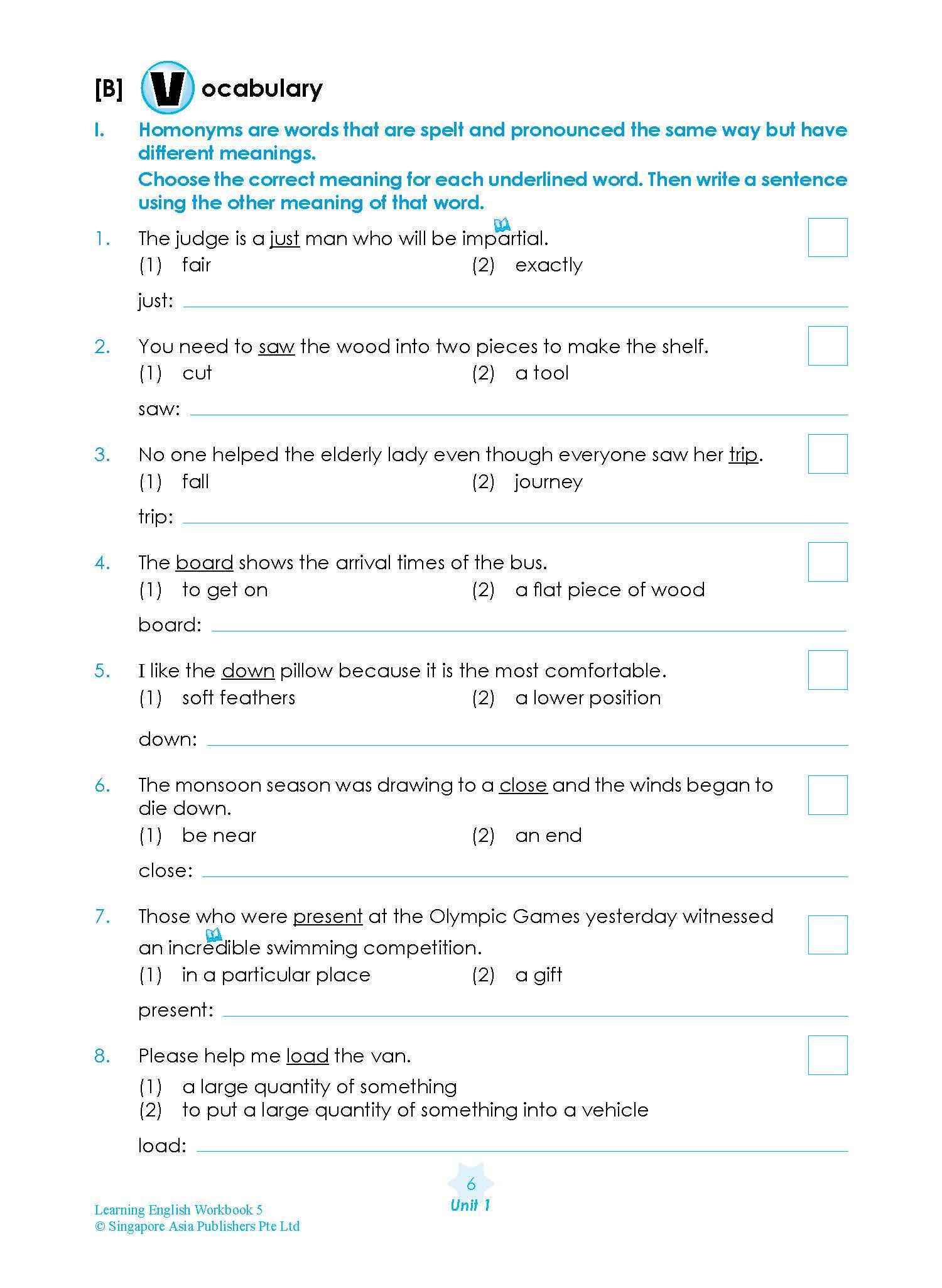 LEARNING ENGLISH Workbook 5