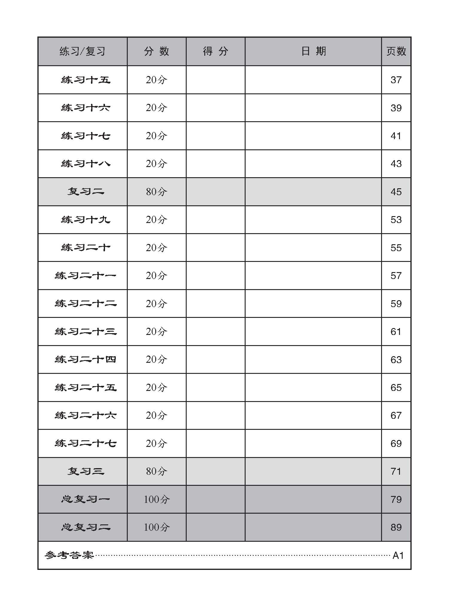 中学一年级G3华文字词 强化练习 (一上) (Chinese Language Vocabulary Enrichment Exercises For Secondary 1A [G3 Chinese])