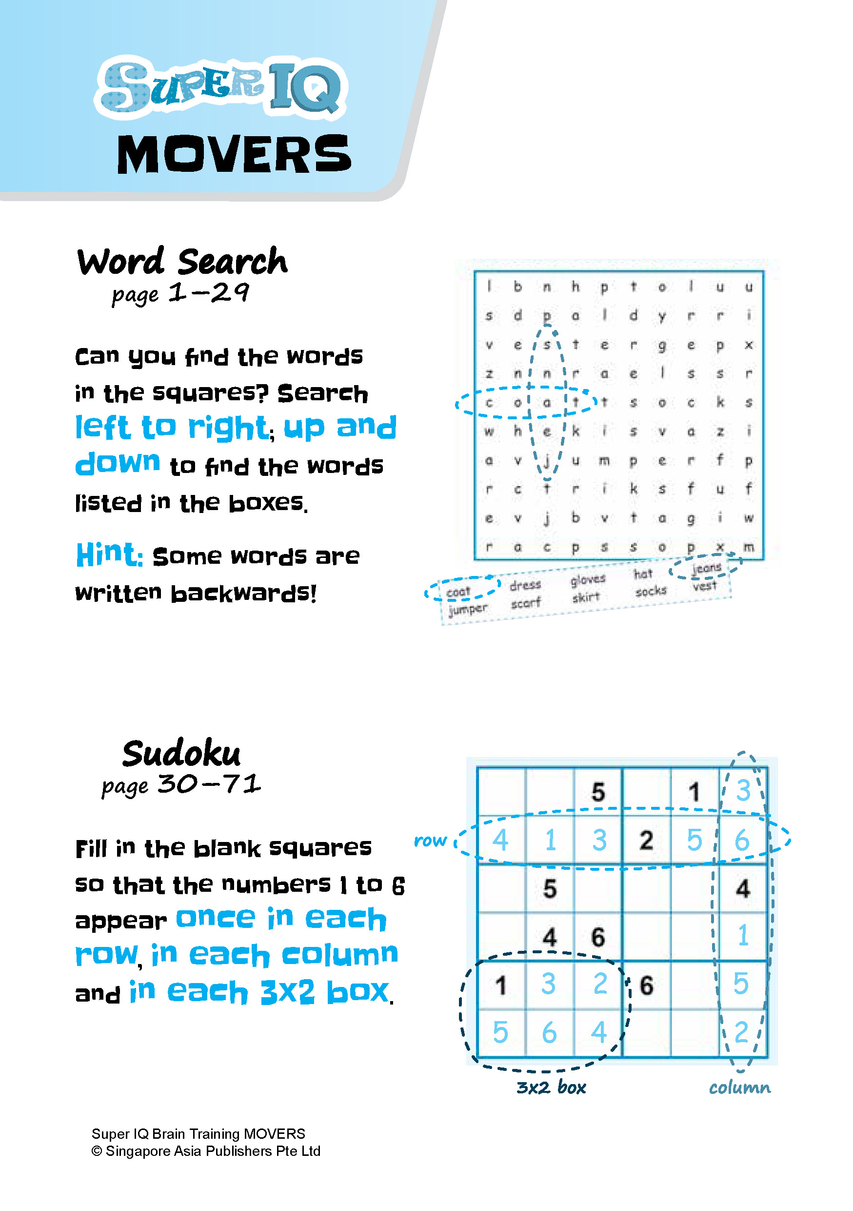 SUPER IQ Brain Training MOVERS (Age 8+ Years)