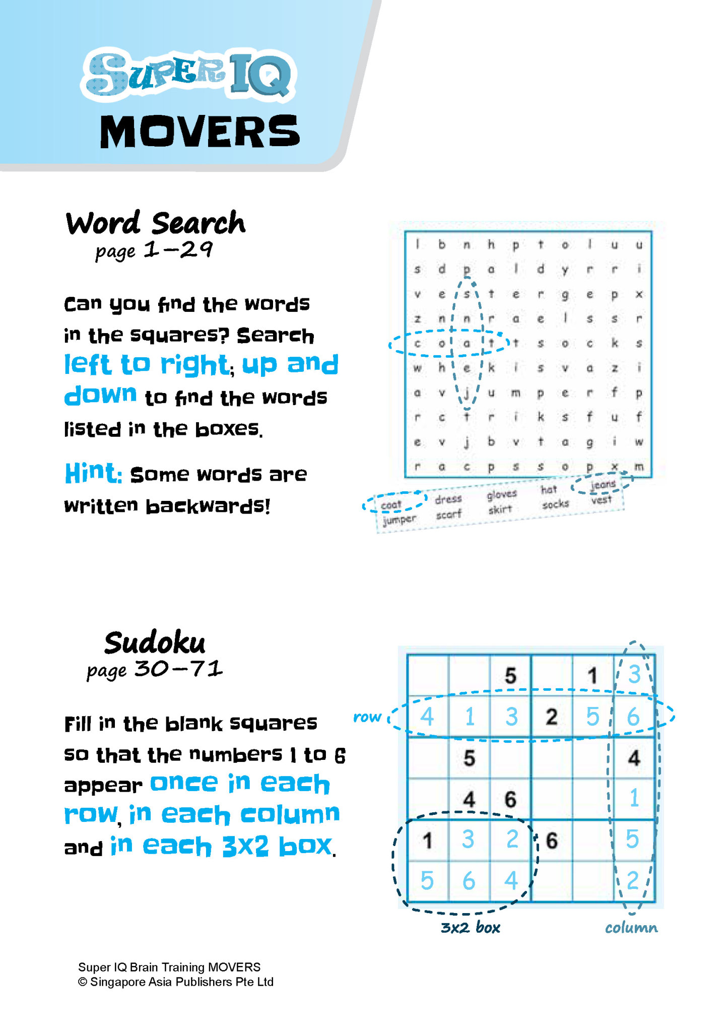 SUPER IQ Brain Training MOVERS (Age 8+ Years)