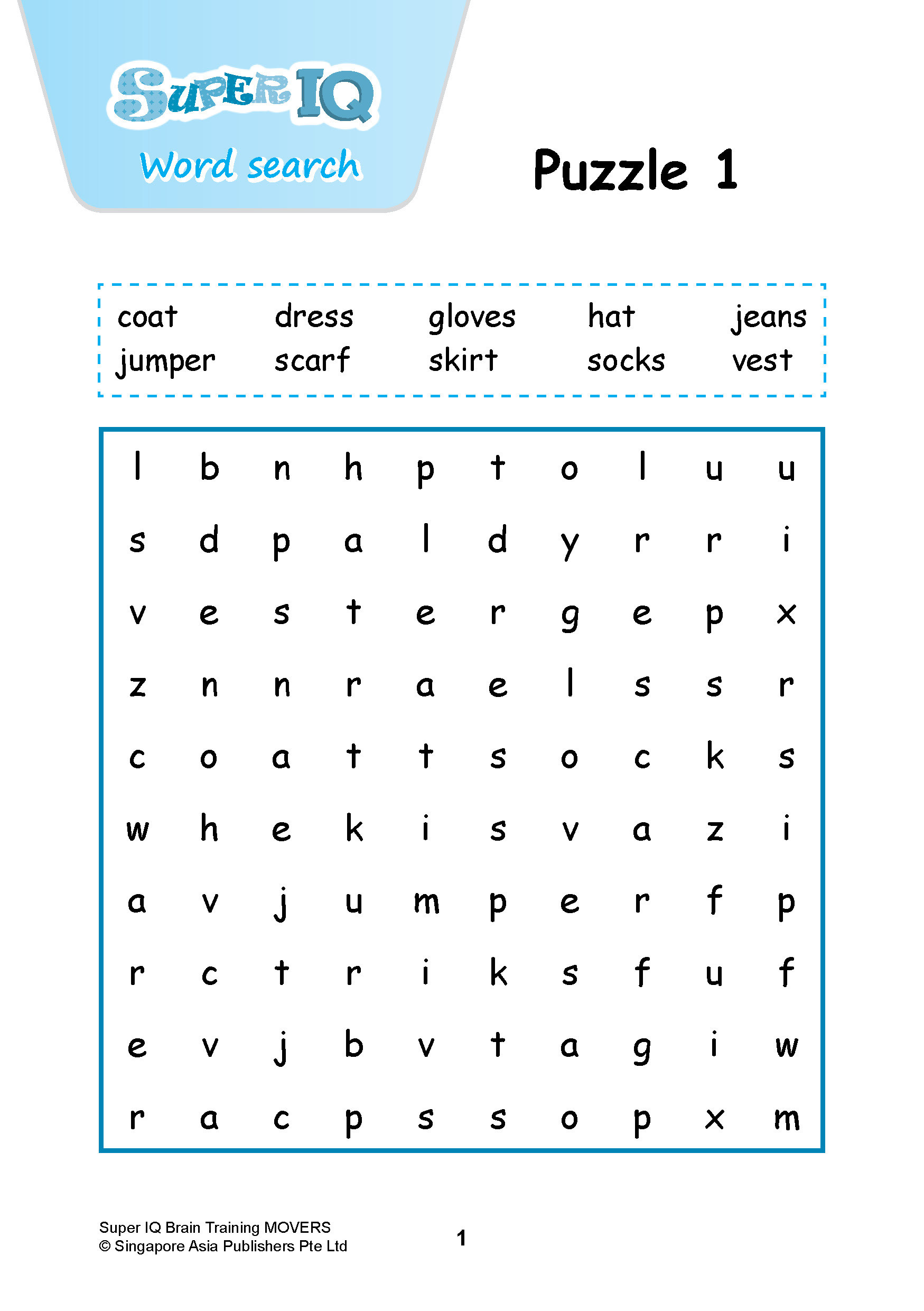 SUPER IQ Brain Training MOVERS (Age 8+ Years)