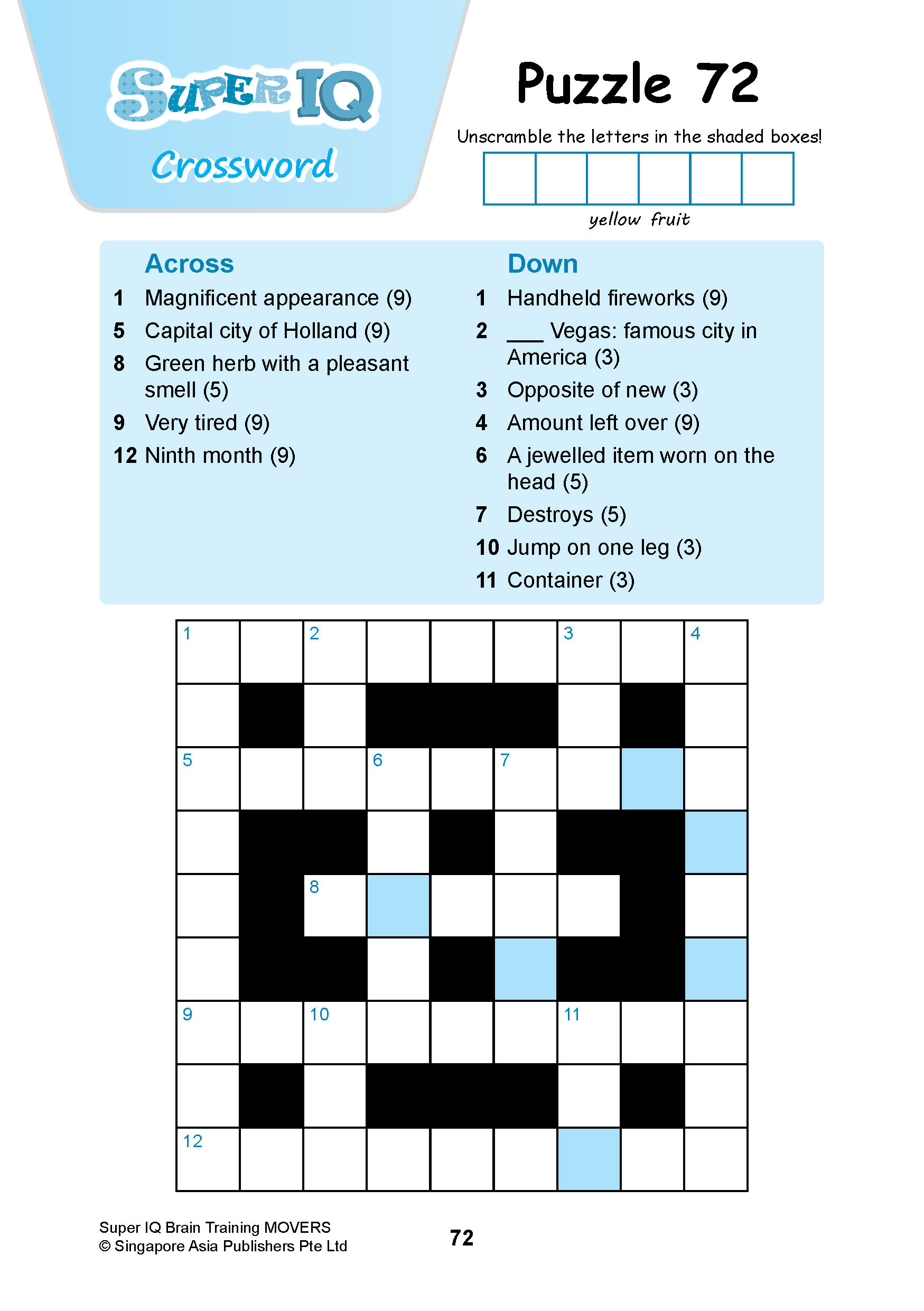 SUPER IQ Brain Training MOVERS (Age 8+ Years)