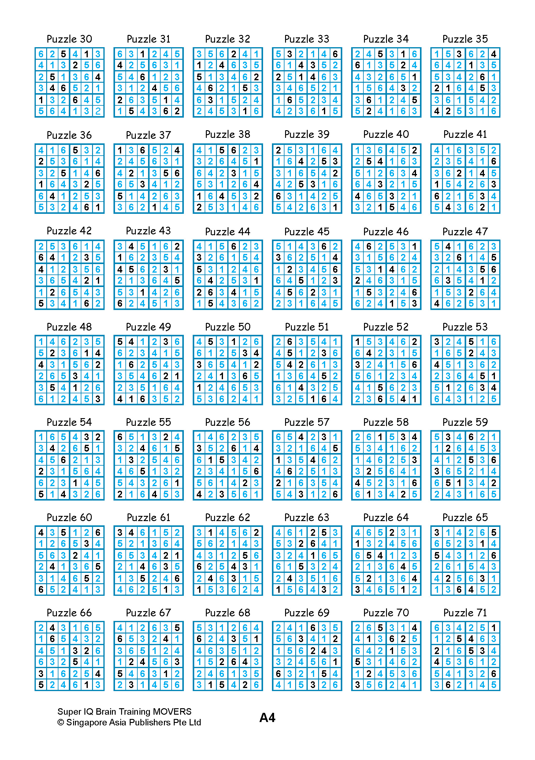 SUPER IQ Brain Training MOVERS (Age 8+ Years)