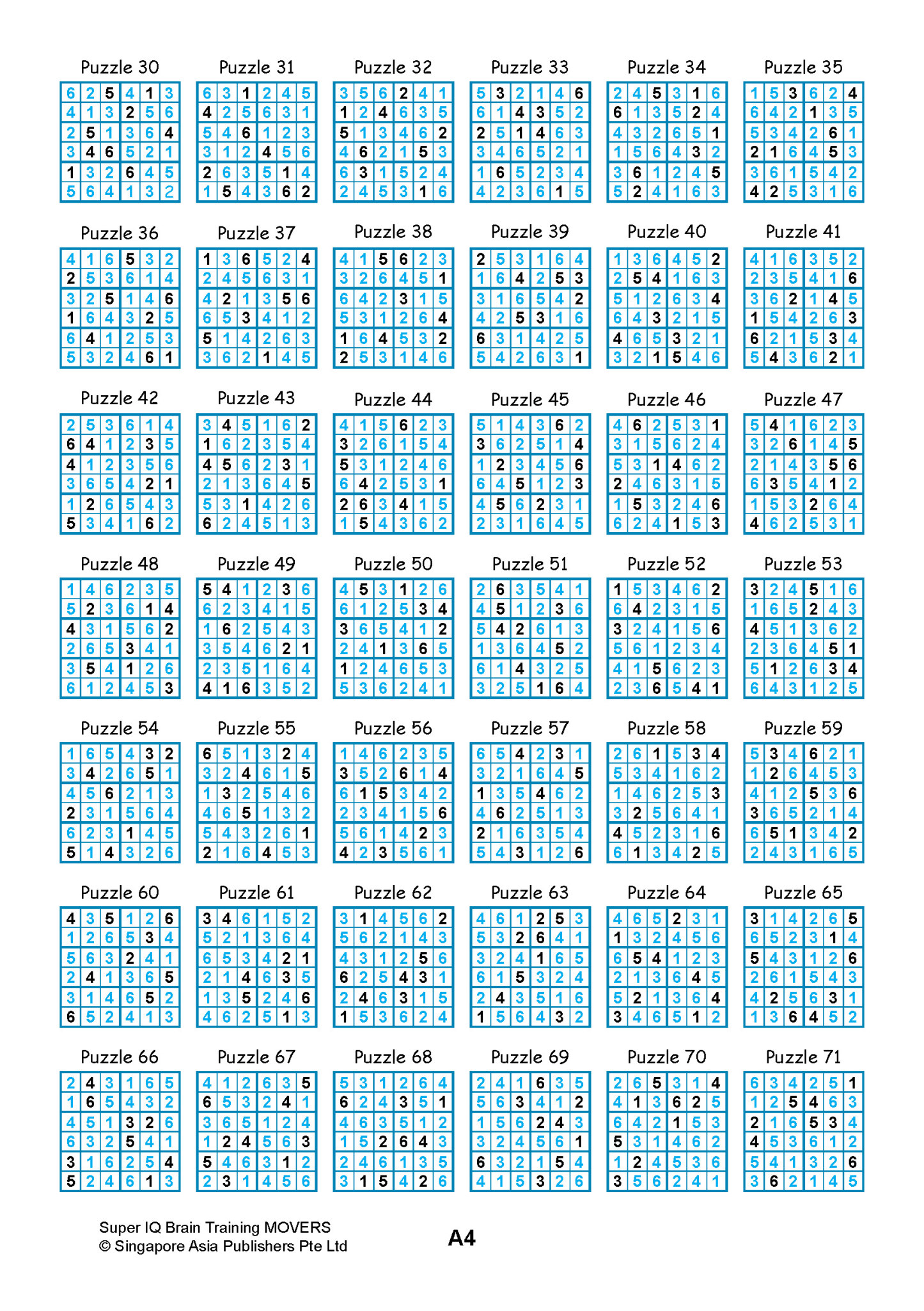SUPER IQ Brain Training MOVERS (Age 8+ Years)