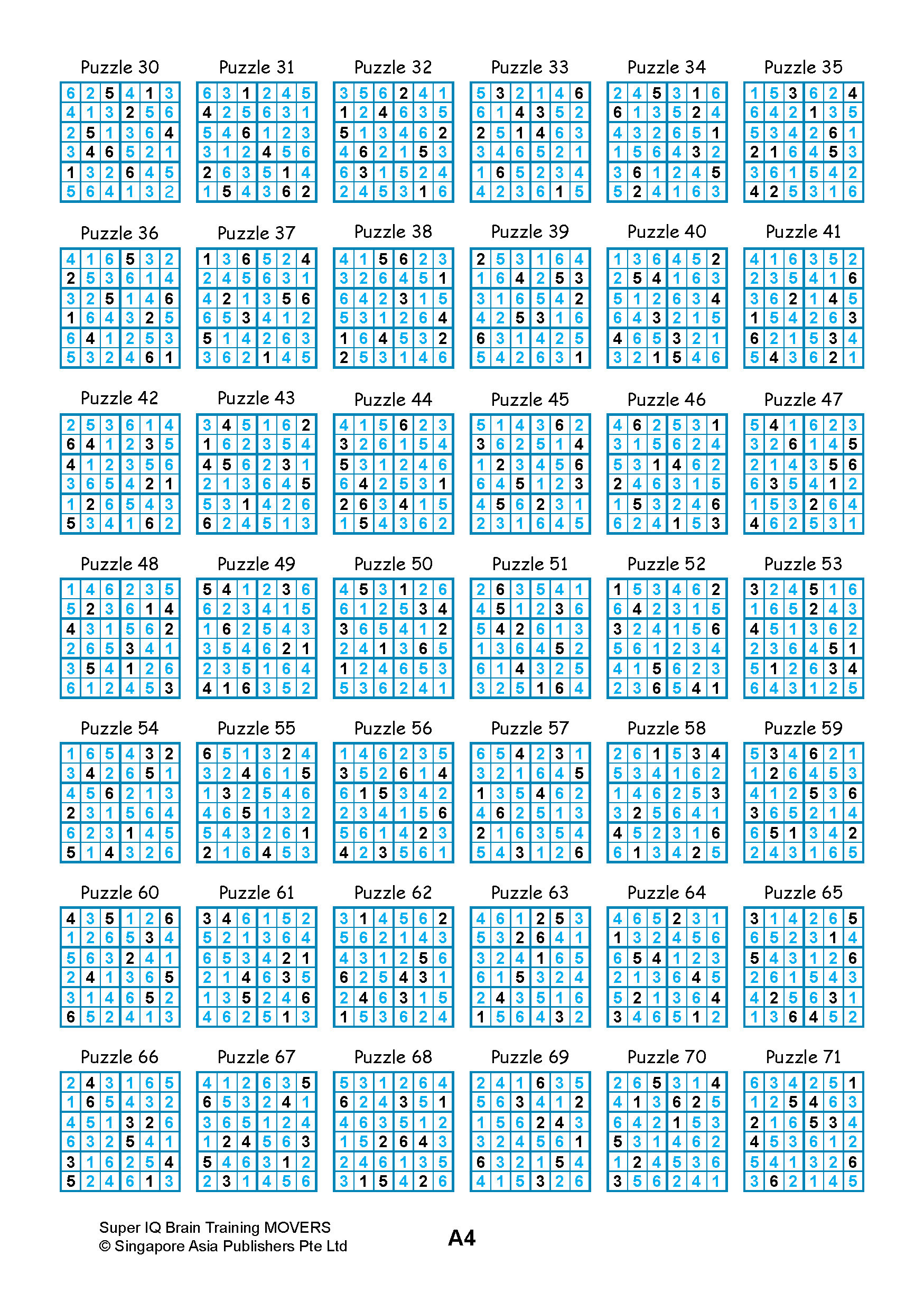 SUPER IQ Brain Training MOVERS (Age 8+ Years)