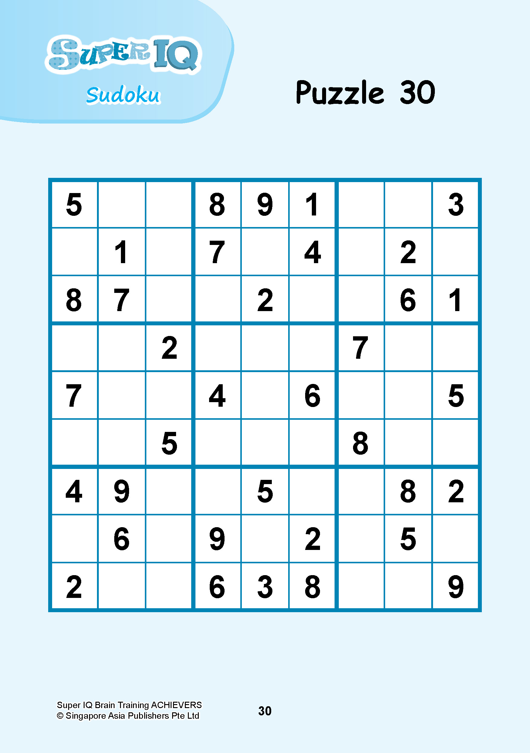 SUPER IQ Brain Training ACHIEVERS (Age 9+ Years)