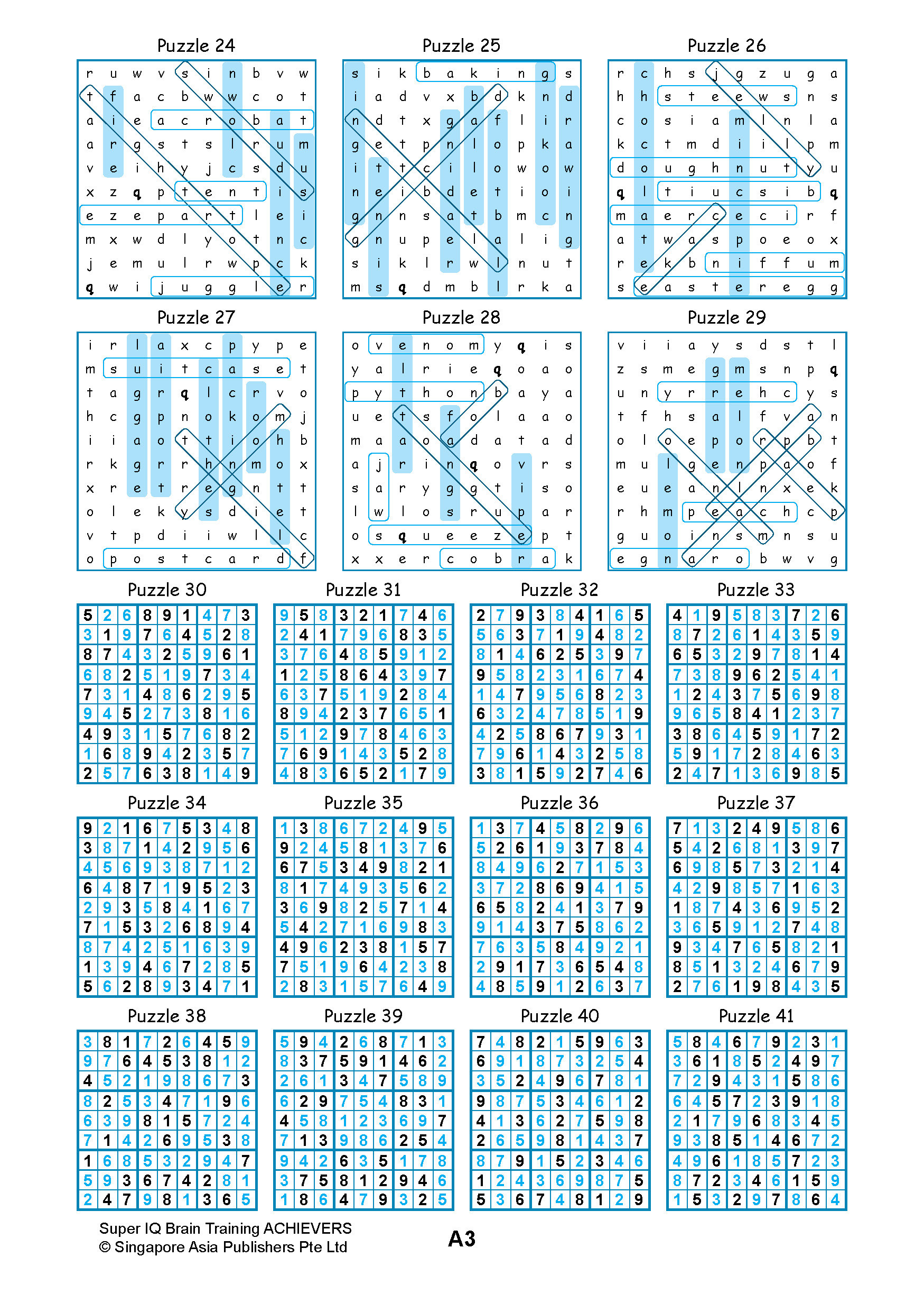 SUPER IQ Brain Training ACHIEVERS (Age 9+ Years)