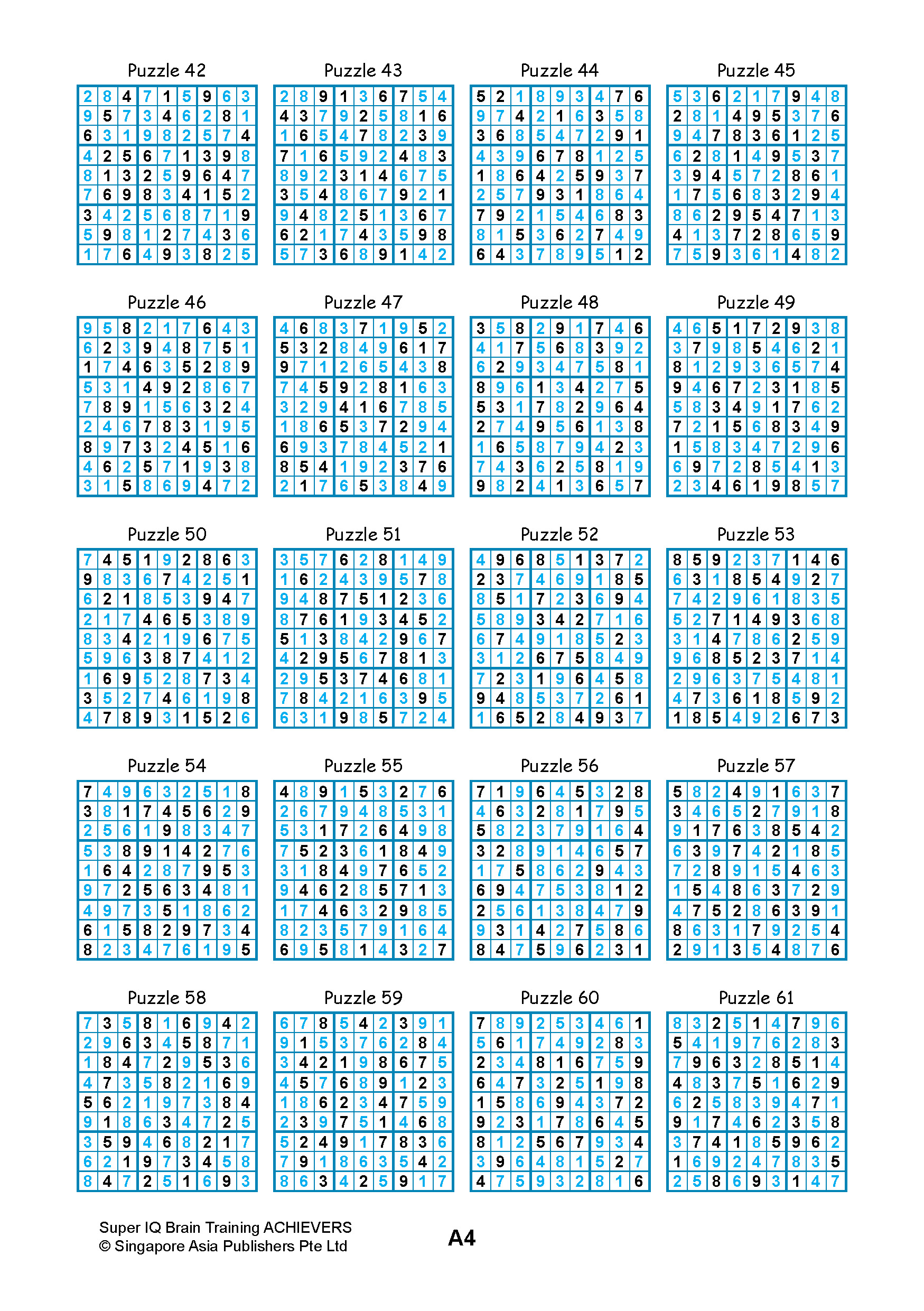 SUPER IQ Brain Training ACHIEVERS (Age 9+ Years)