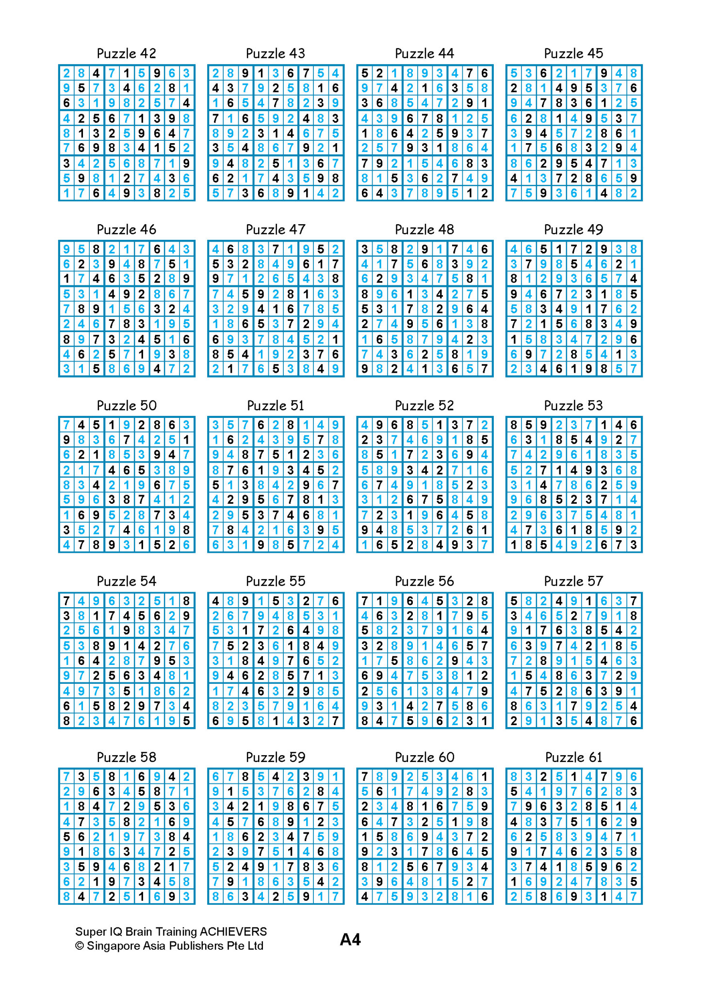 SUPER IQ Brain Training ACHIEVERS (Age 9+ Years)