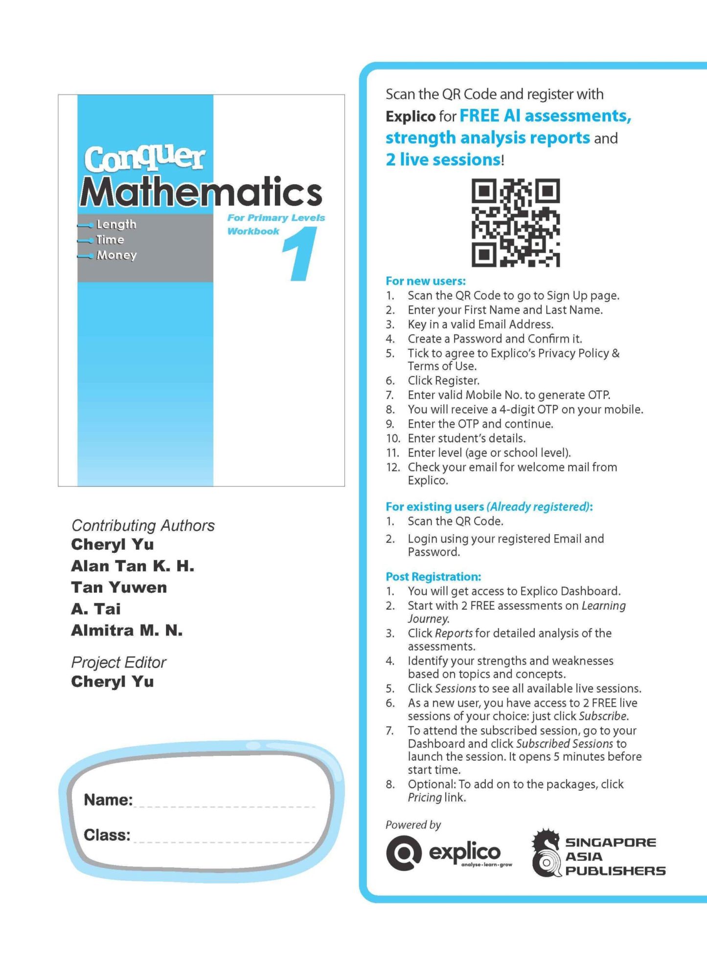 Conquer Mathematics Length . Time . Money For Primary Levels Workbook 1