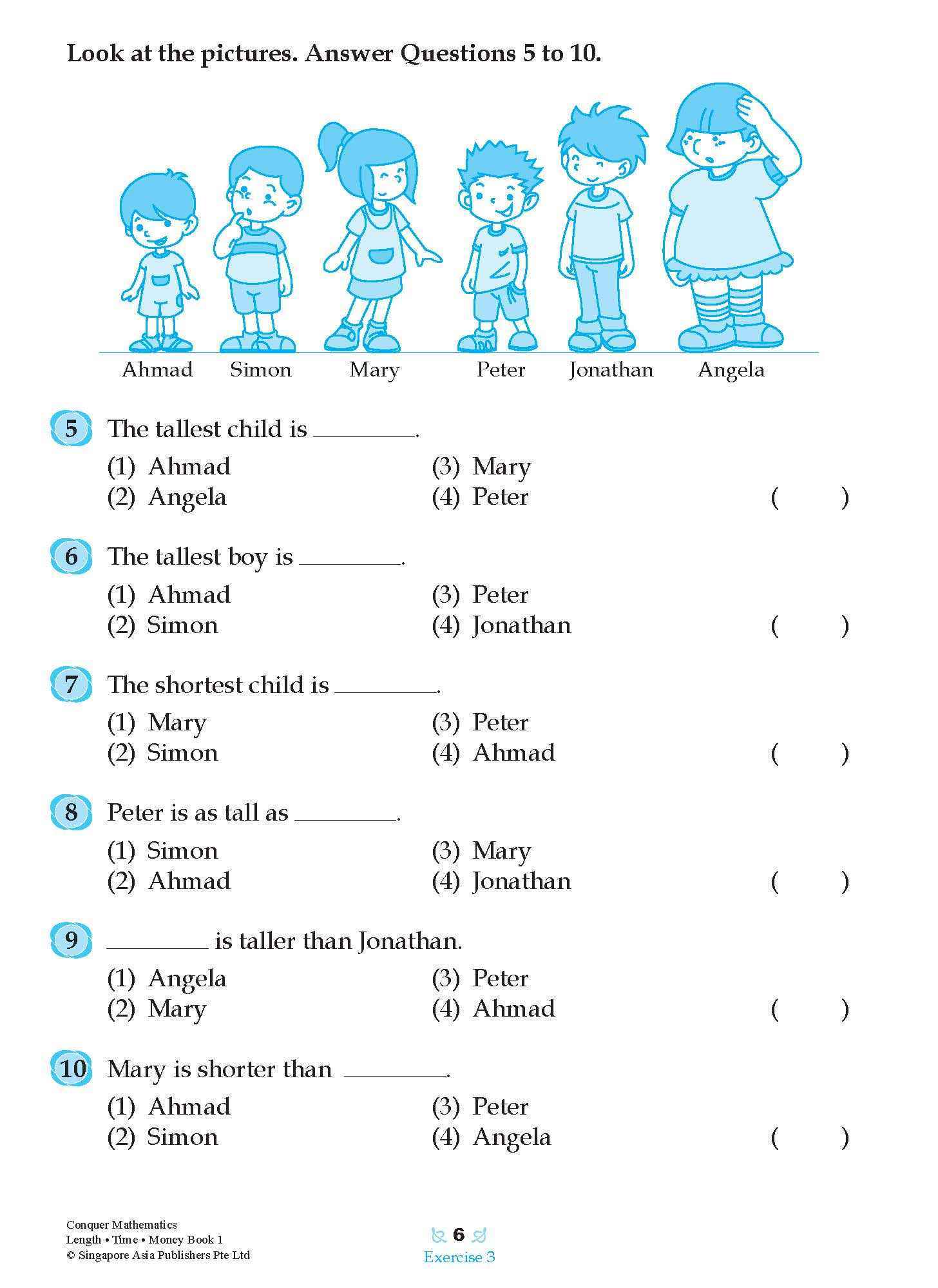 Conquer Mathematics Length . Time . Money For Primary Levels Workbook 1