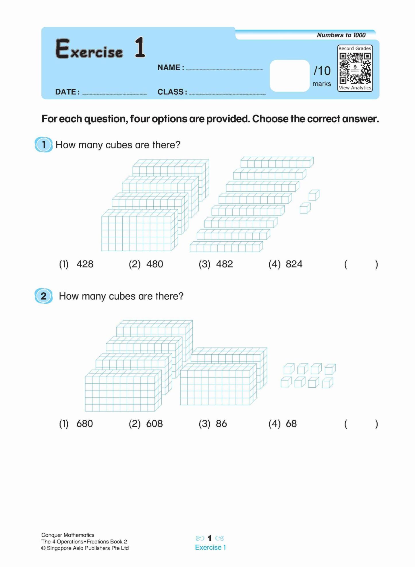 Conquer Mathematics The 4 Operations • Fractions Workbook 2