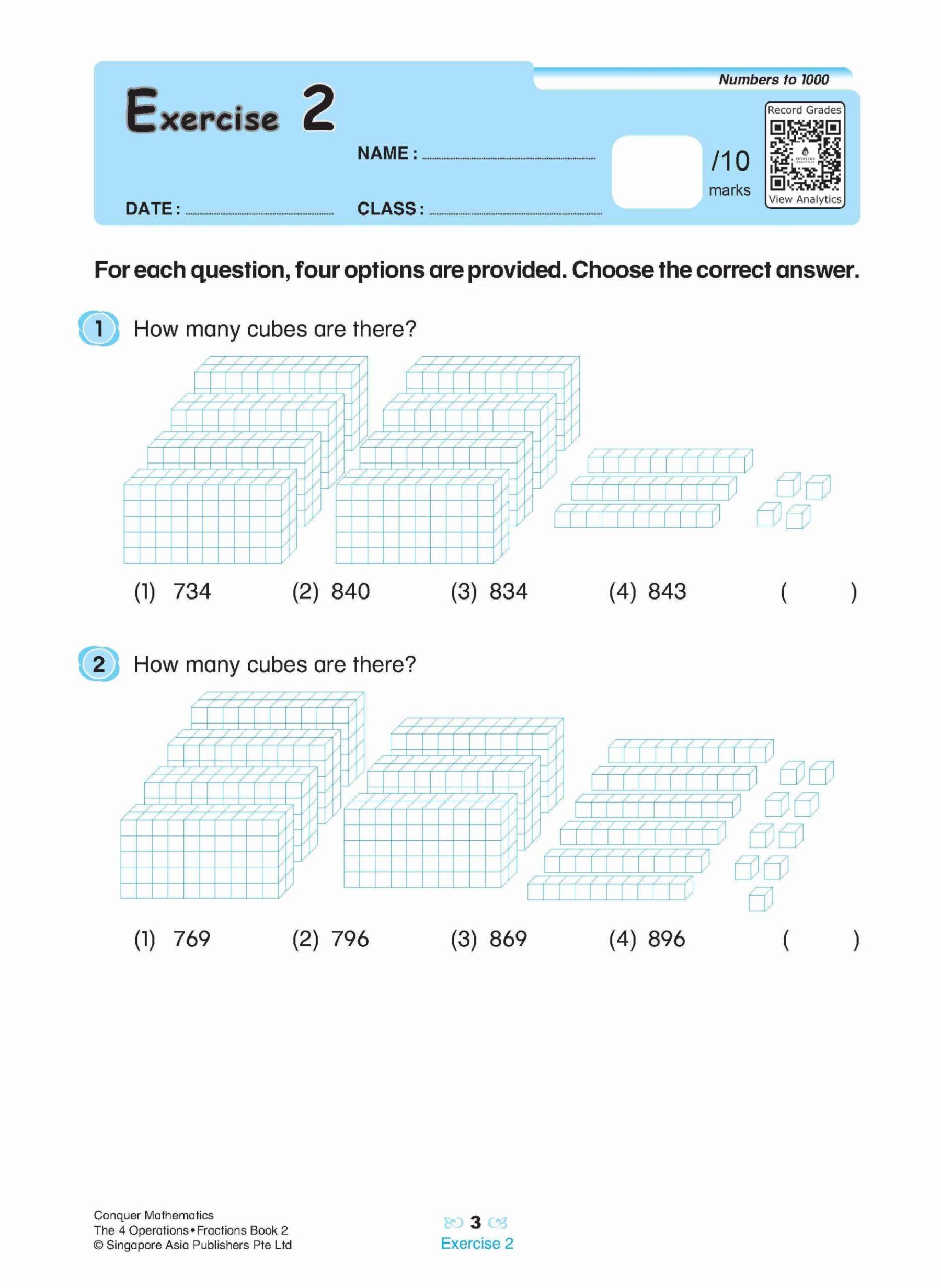 Conquer Mathematics The 4 Operations • Fractions Workbook 2