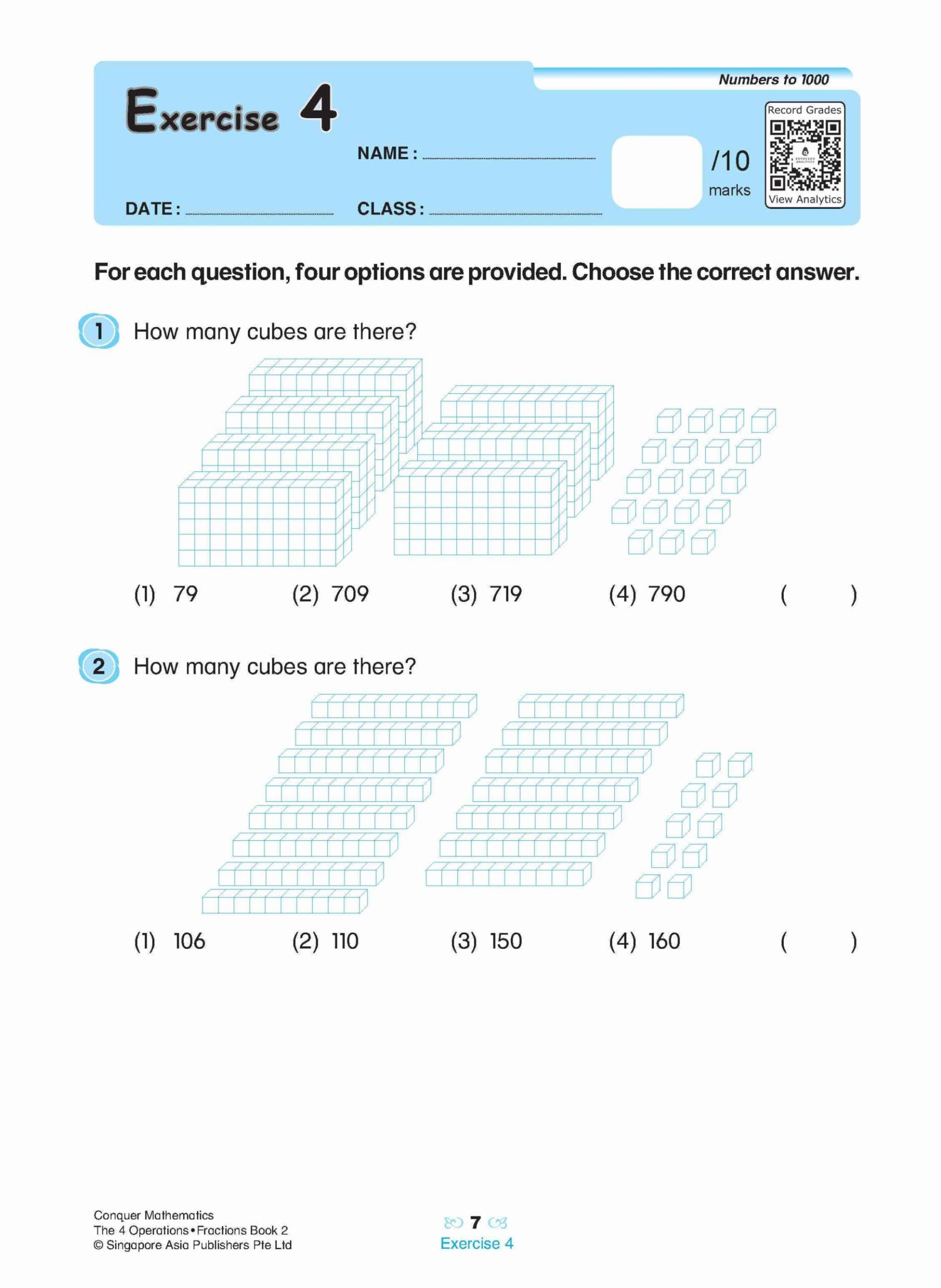 Conquer Mathematics The 4 Operations • Fractions Workbook 2