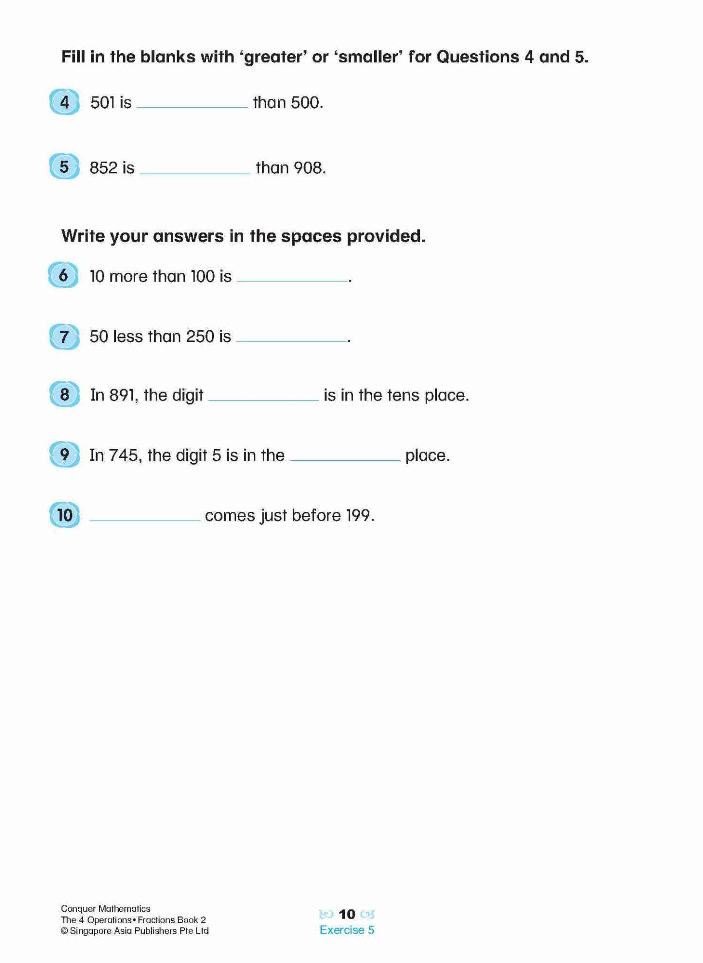 Conquer Mathematics The 4 Operations • Fractions Workbook 2