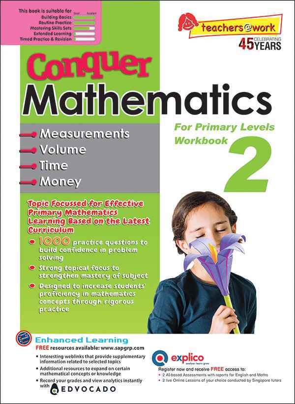 Conquer Mathematics Measurements • Volume • Time • Money Workbook 2