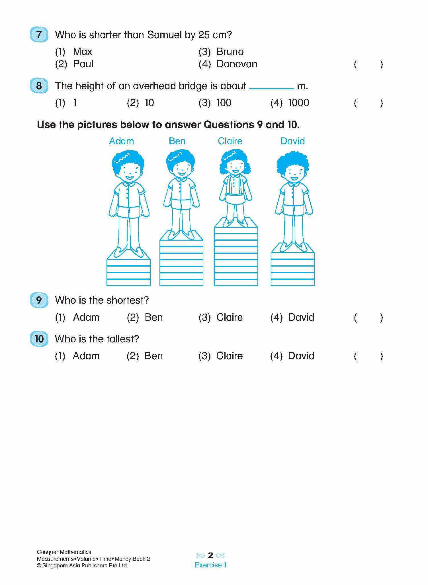 Conquer Mathematics Measurements • Volume • Time • Money Workbook 2