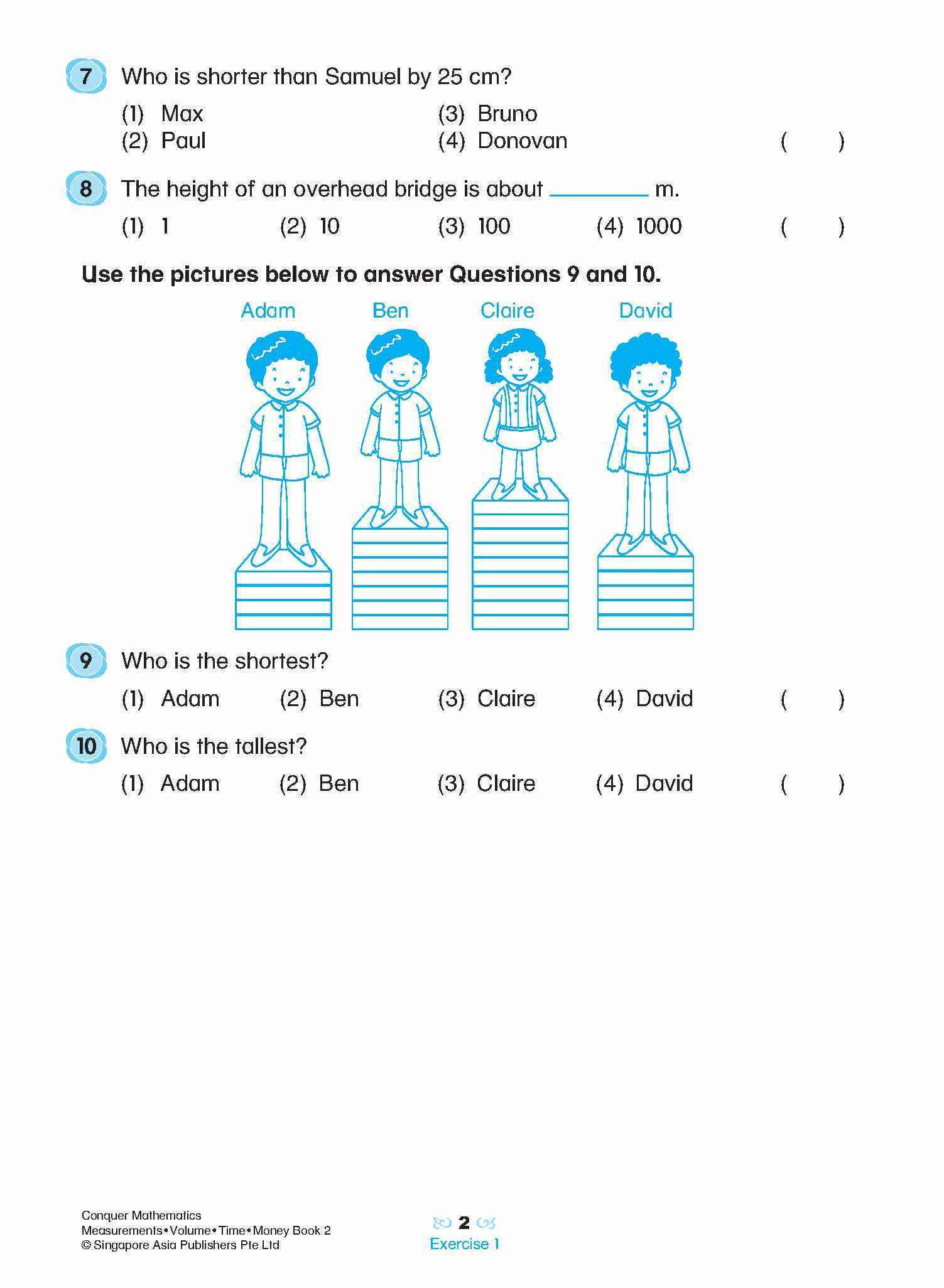 Conquer Mathematics Measurements • Volume • Time • Money Workbook 2