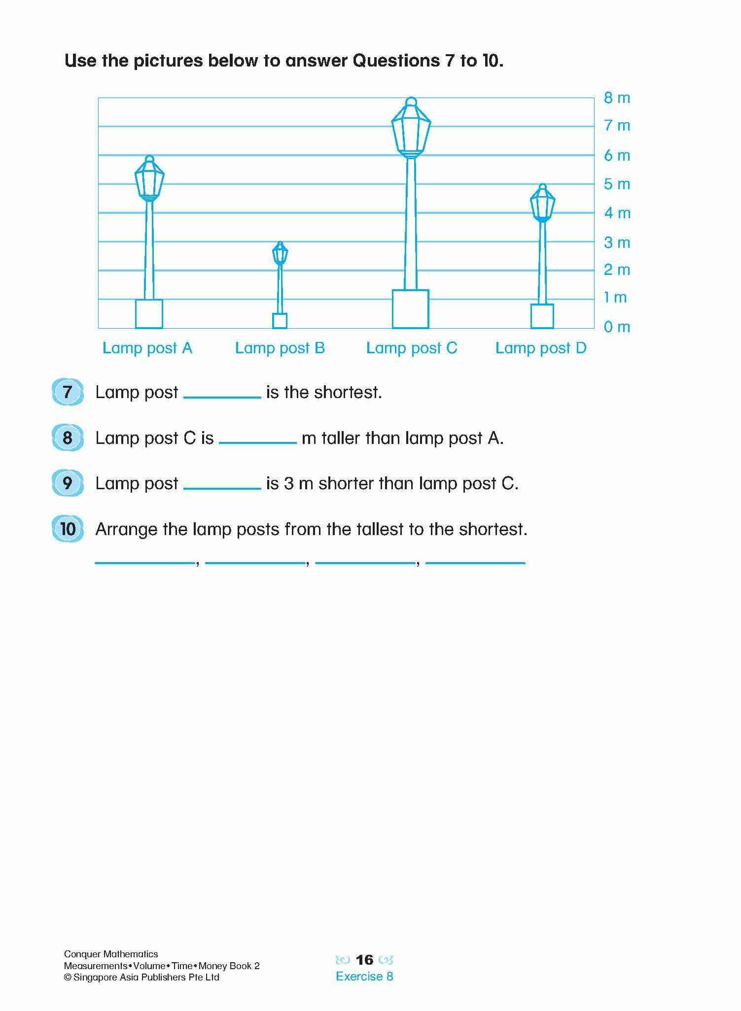 Conquer Mathematics Measurements • Volume • Time • Money Workbook 2