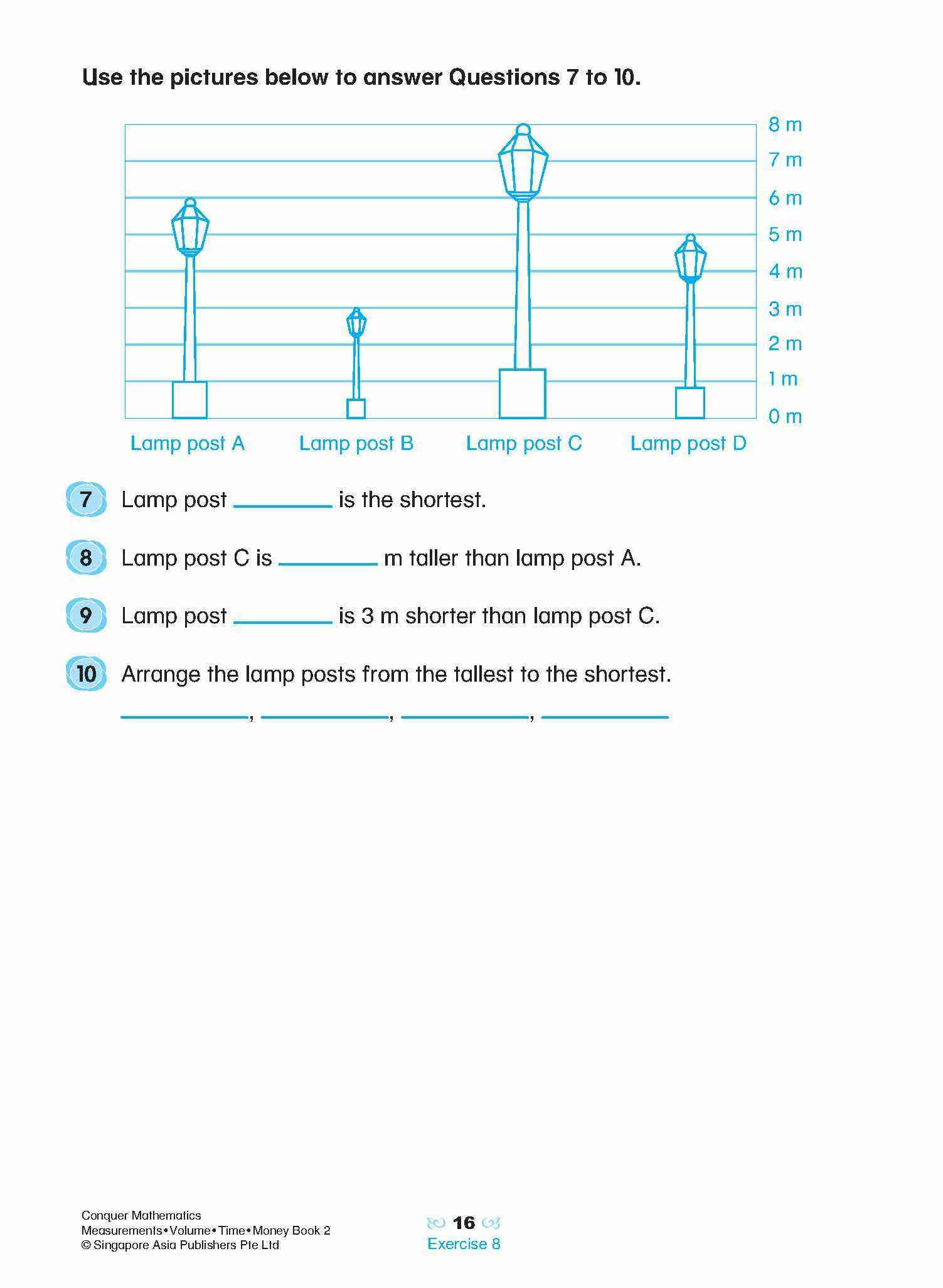 Conquer Mathematics Measurements • Volume • Time • Money Workbook 2
