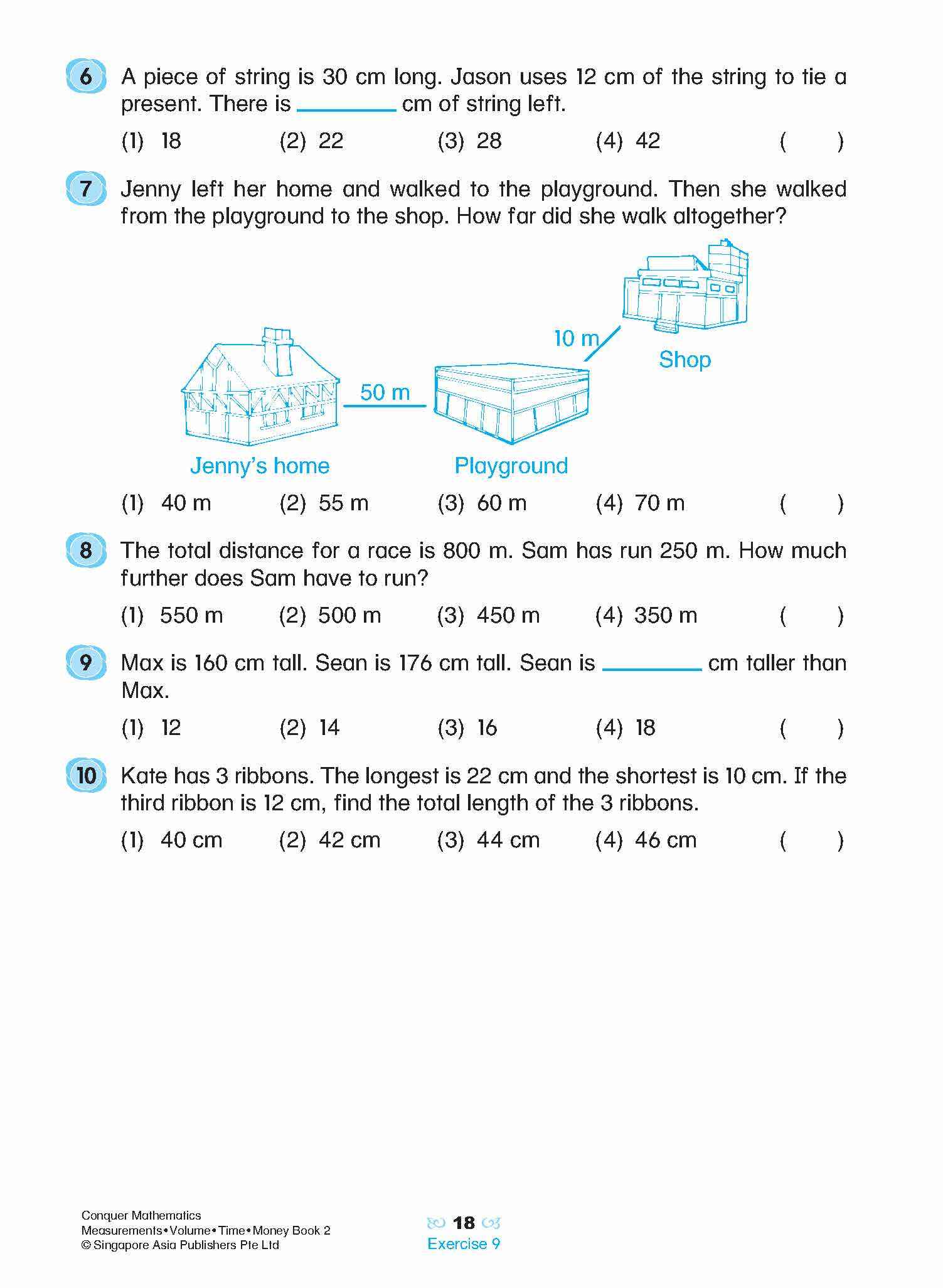 Conquer Mathematics Measurements • Volume • Time • Money Workbook 2