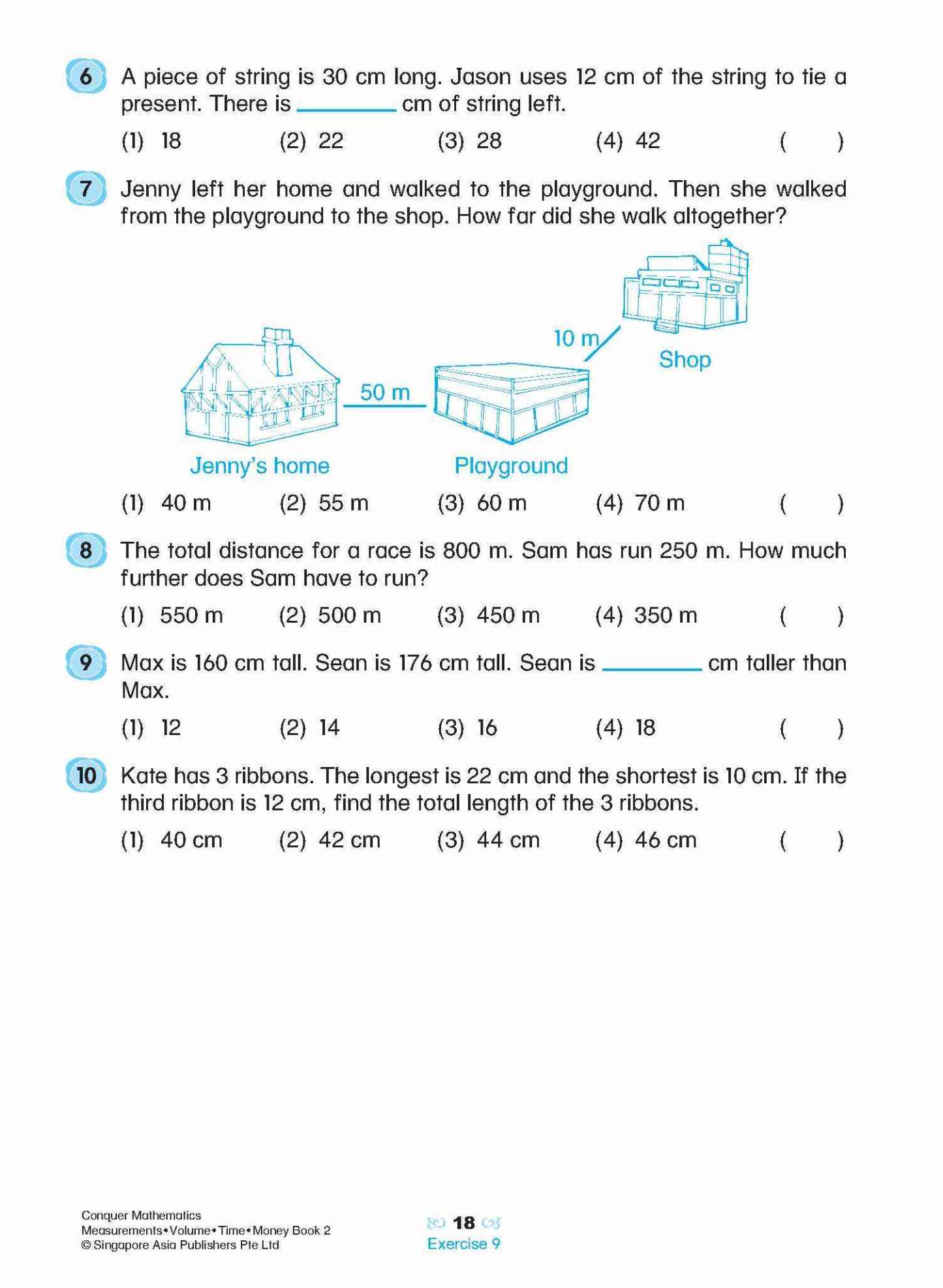 Conquer Mathematics Measurements • Volume • Time • Money Workbook 2