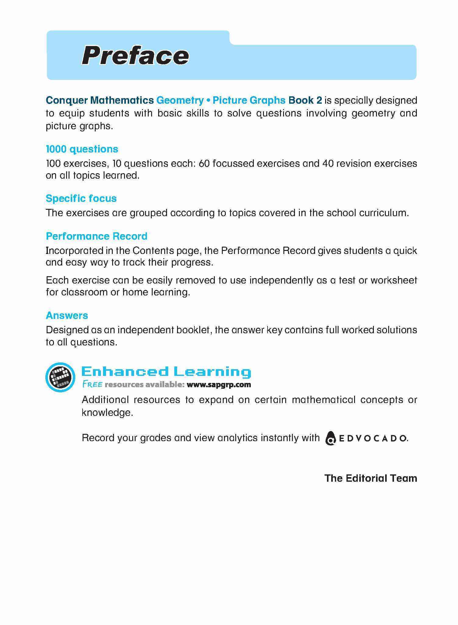 Conquer Mathematics Geometry • Picture Graphs Book 2