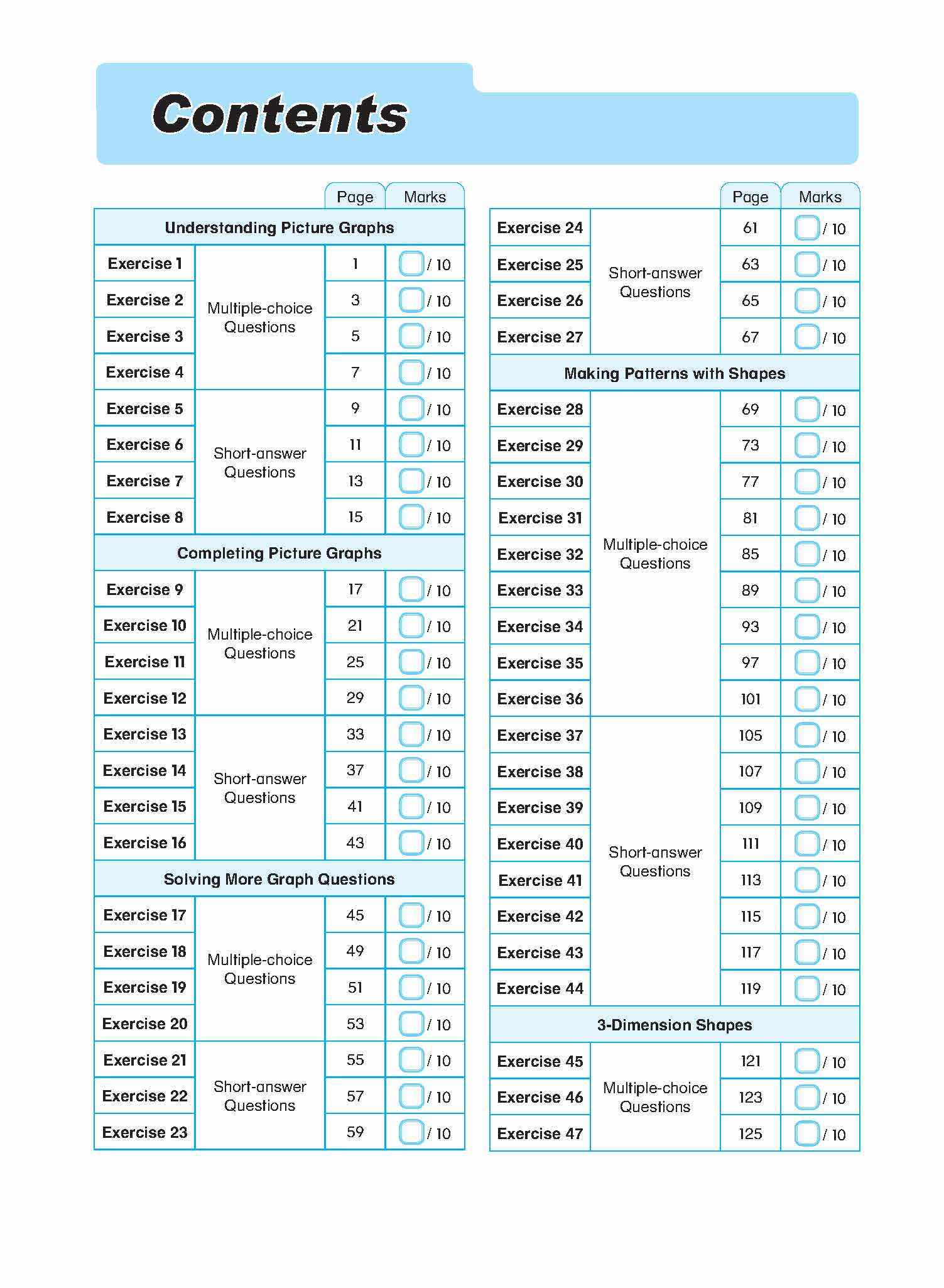Conquer Mathematics Geometry • Picture Graphs Book 2
