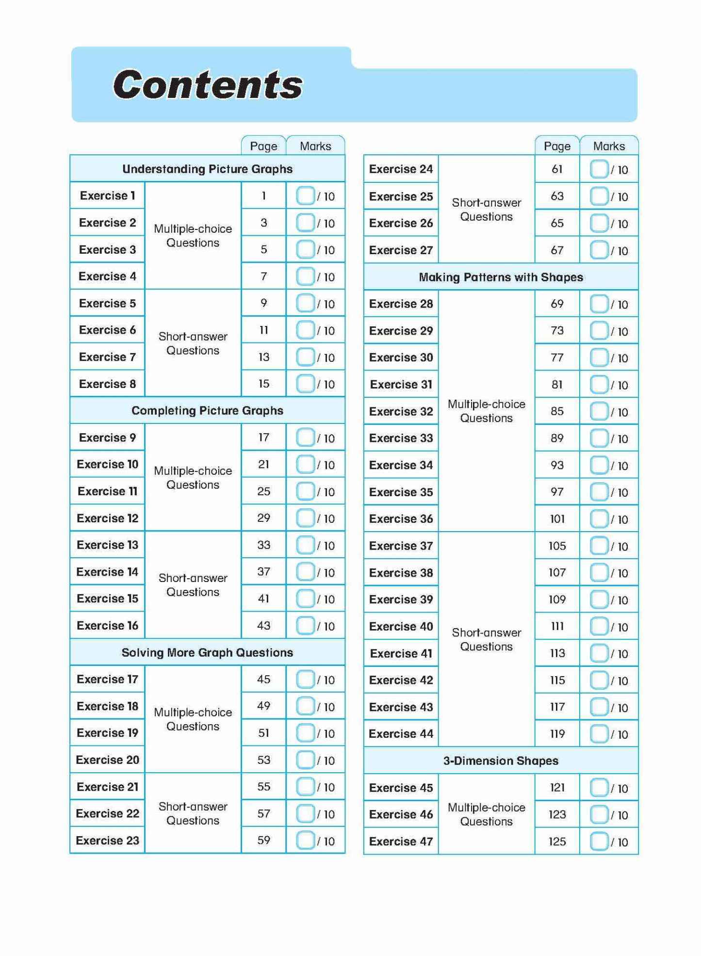 Conquer Mathematics Geometry • Picture Graphs Book 2