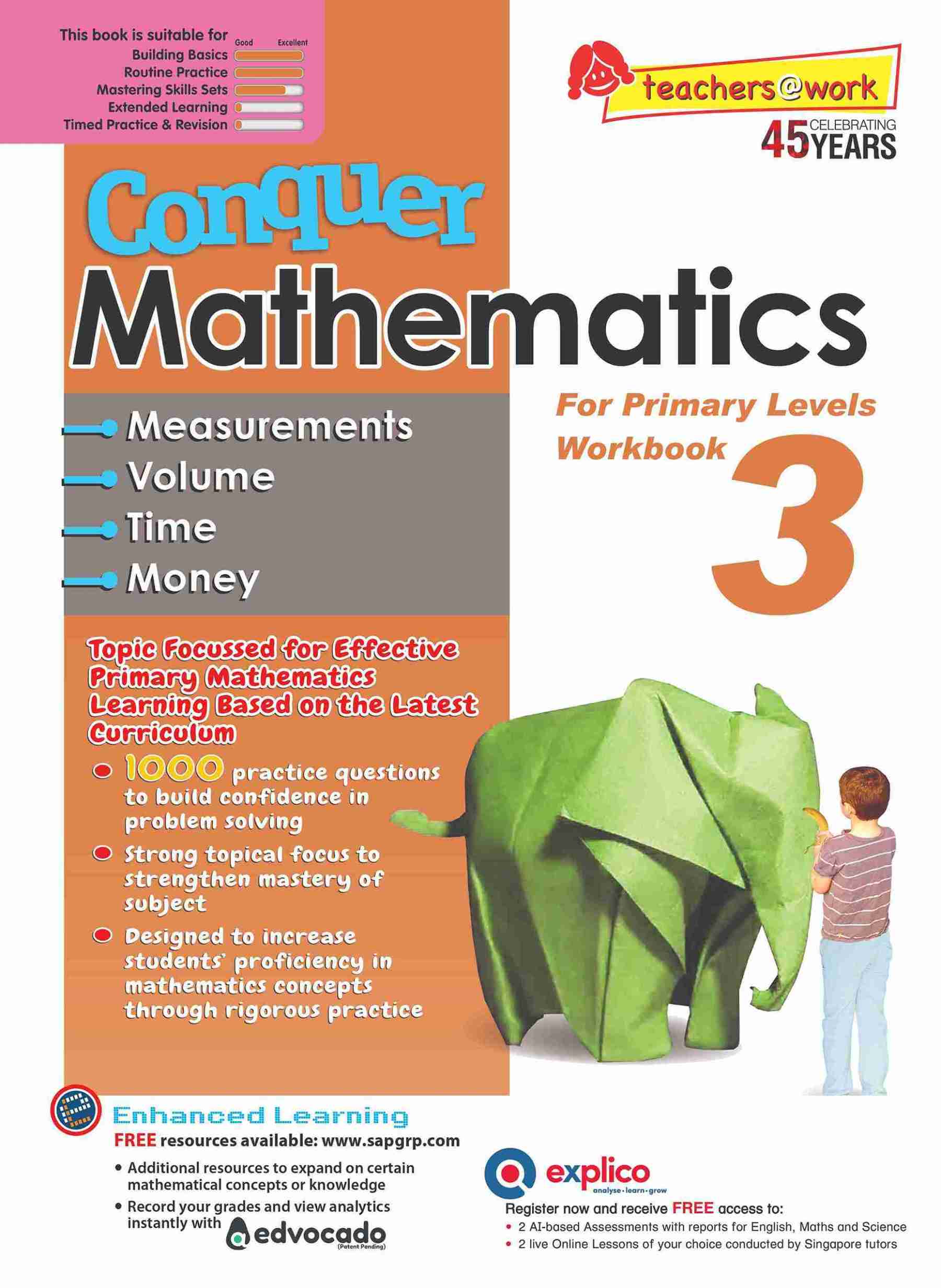 Conquer Mathematics Measurements . Volume . Time . Money Workbook 3