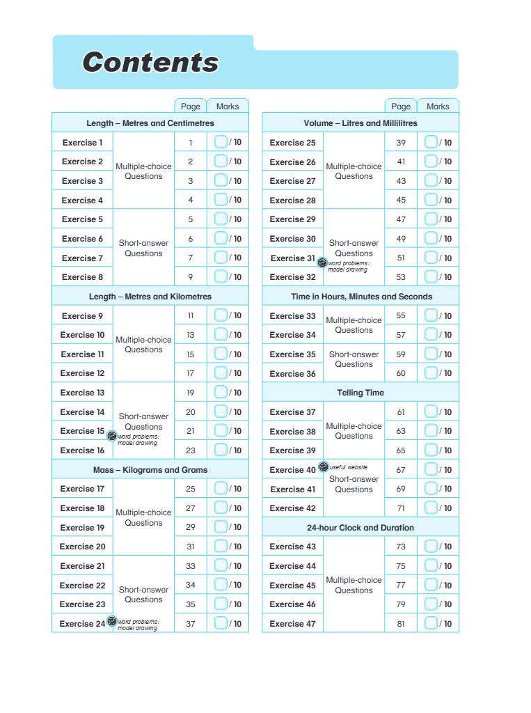 Conquer Mathematics Measurements . Volume . Time . Money Workbook 3