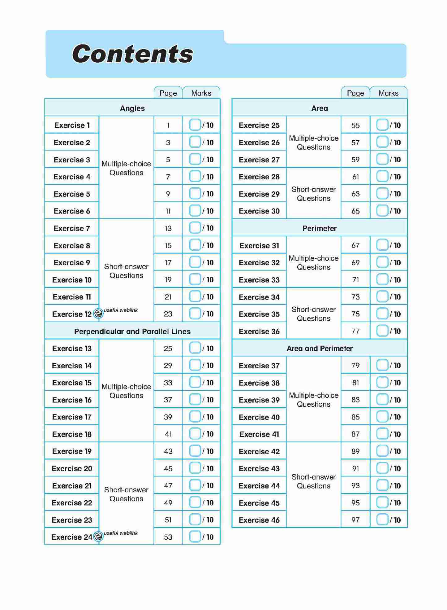 Conquer Mathematics Geometry . Area . Perimeter . Bar Graphs Workbook 3
