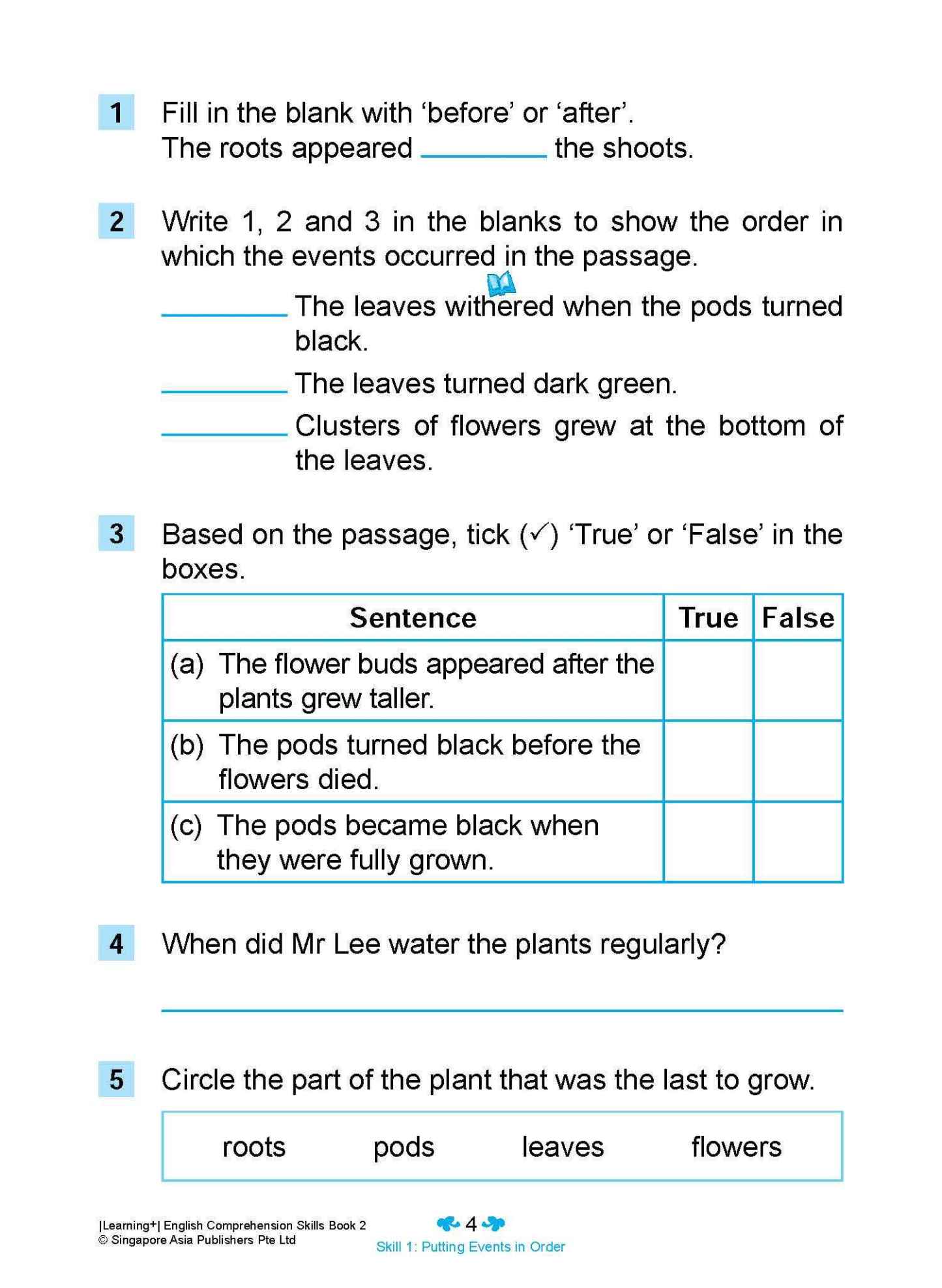 Learning+ English Comprehension Skills Book 2