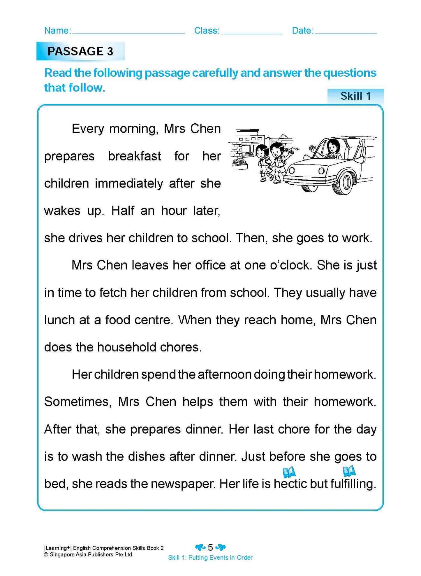 Learning+ English Comprehension Skills Book 2