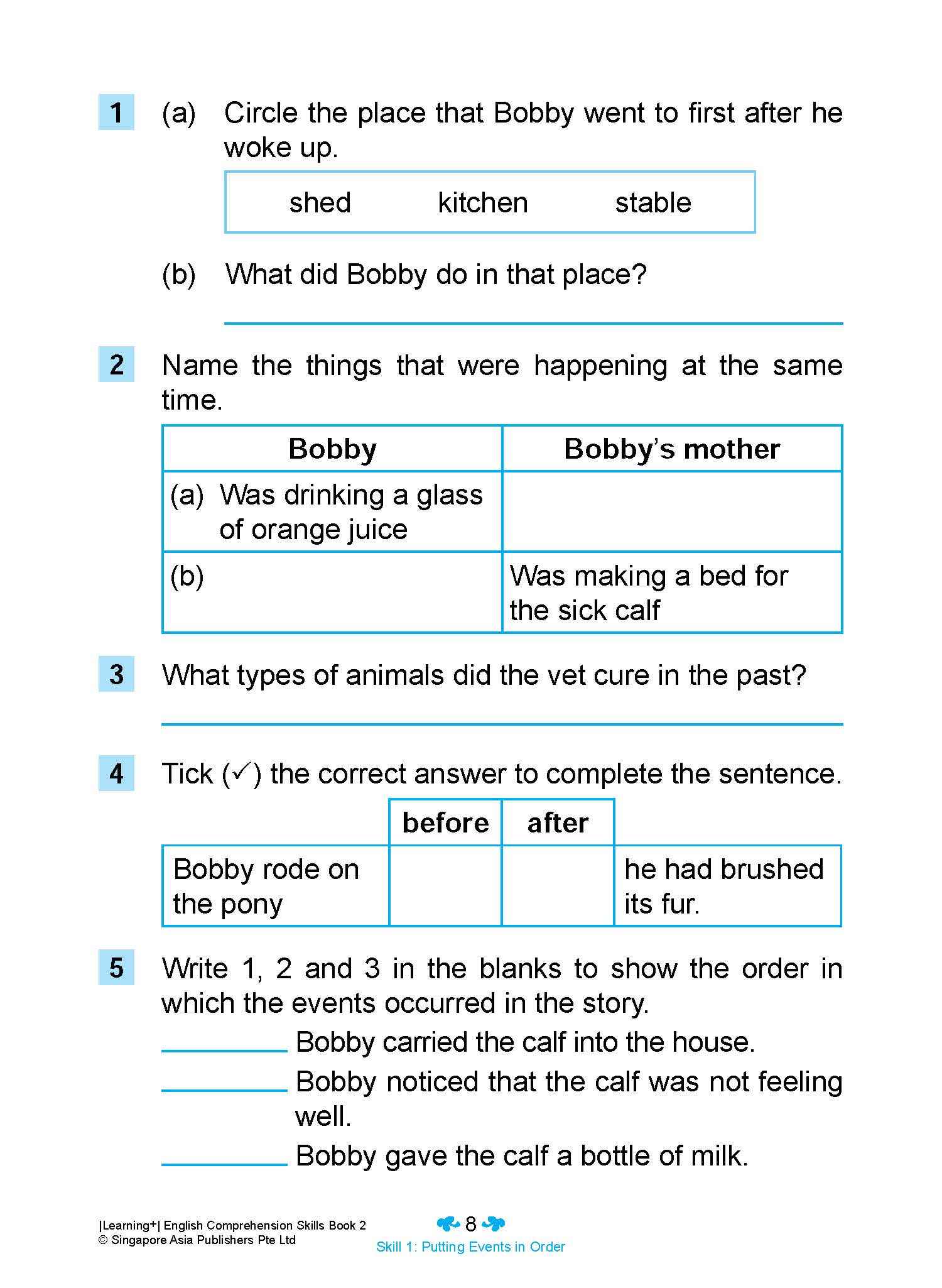 Learning+ English Comprehension Skills Book 2