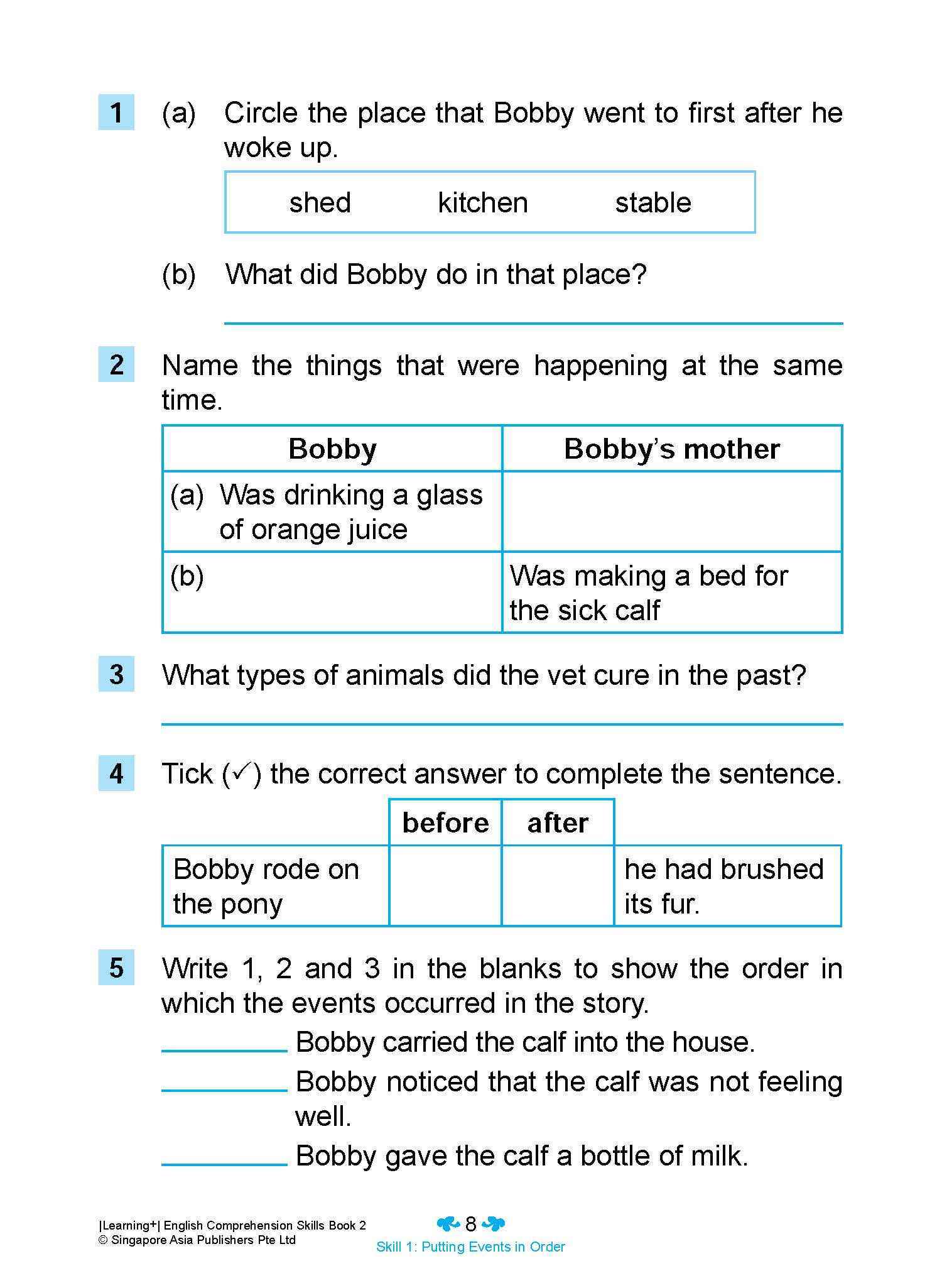 Learning+ English Comprehension Skills Book 2