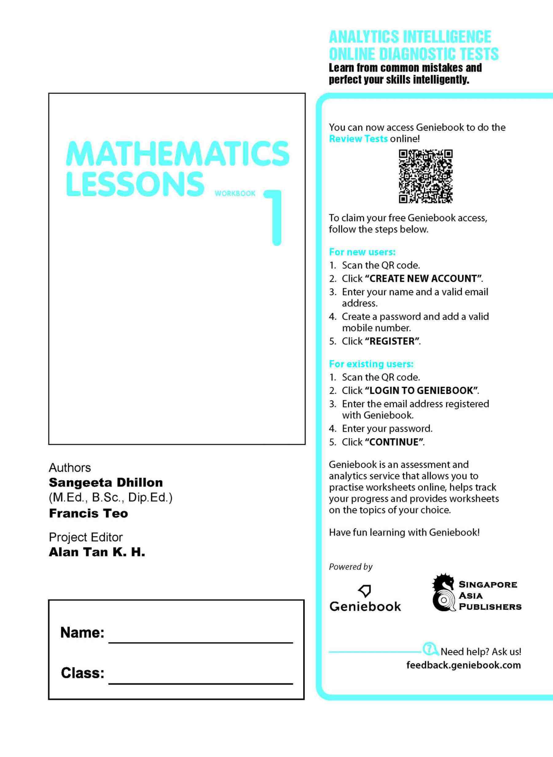 Mathematics Lessons Workbook 1