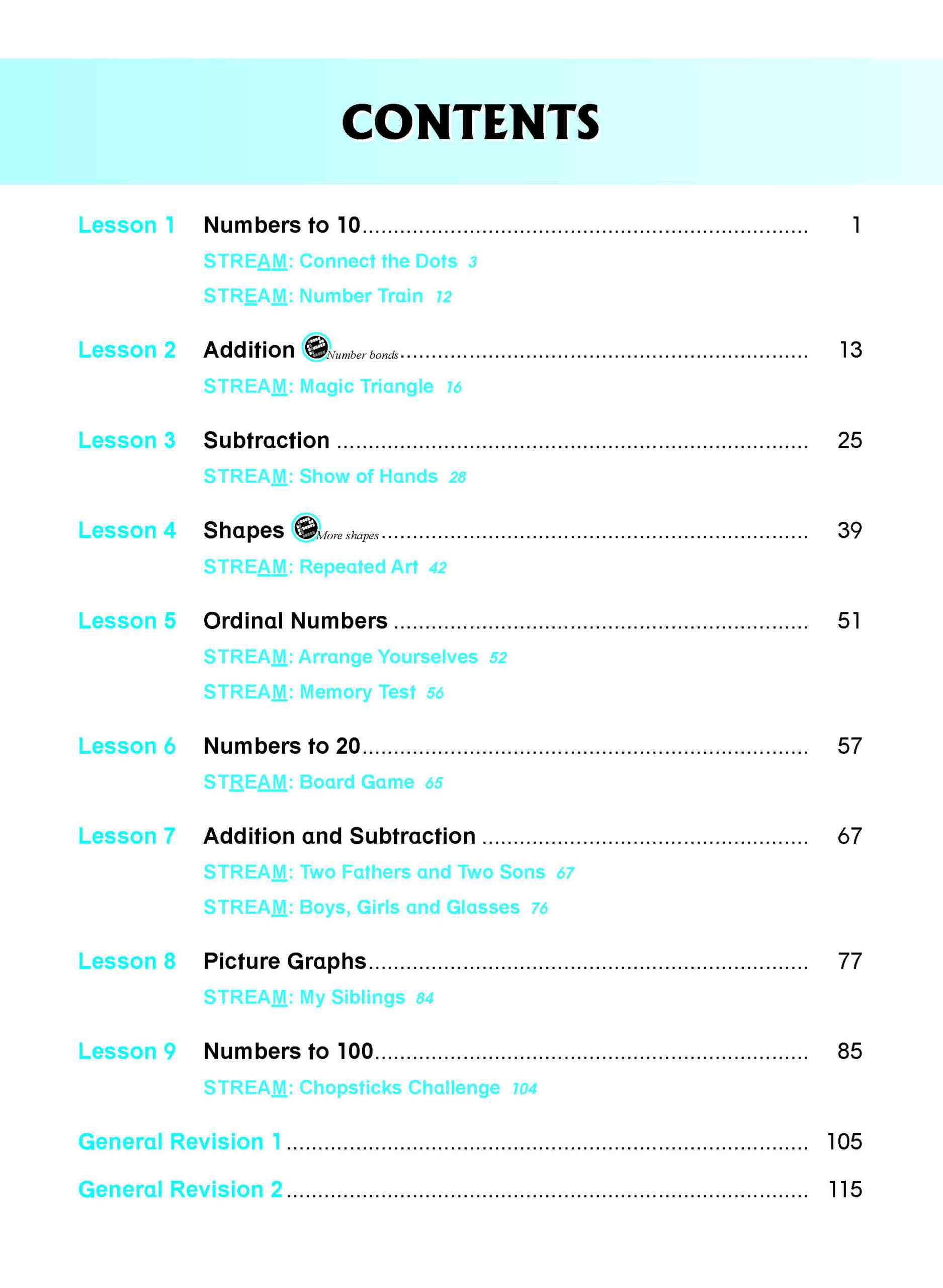 Mathematics Lessons Workbook 1