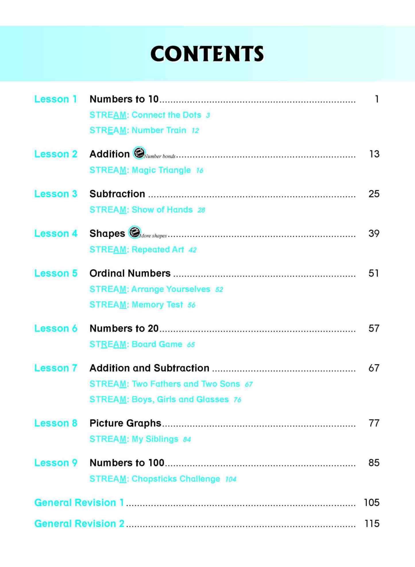 Mathematics Lessons Workbook 1