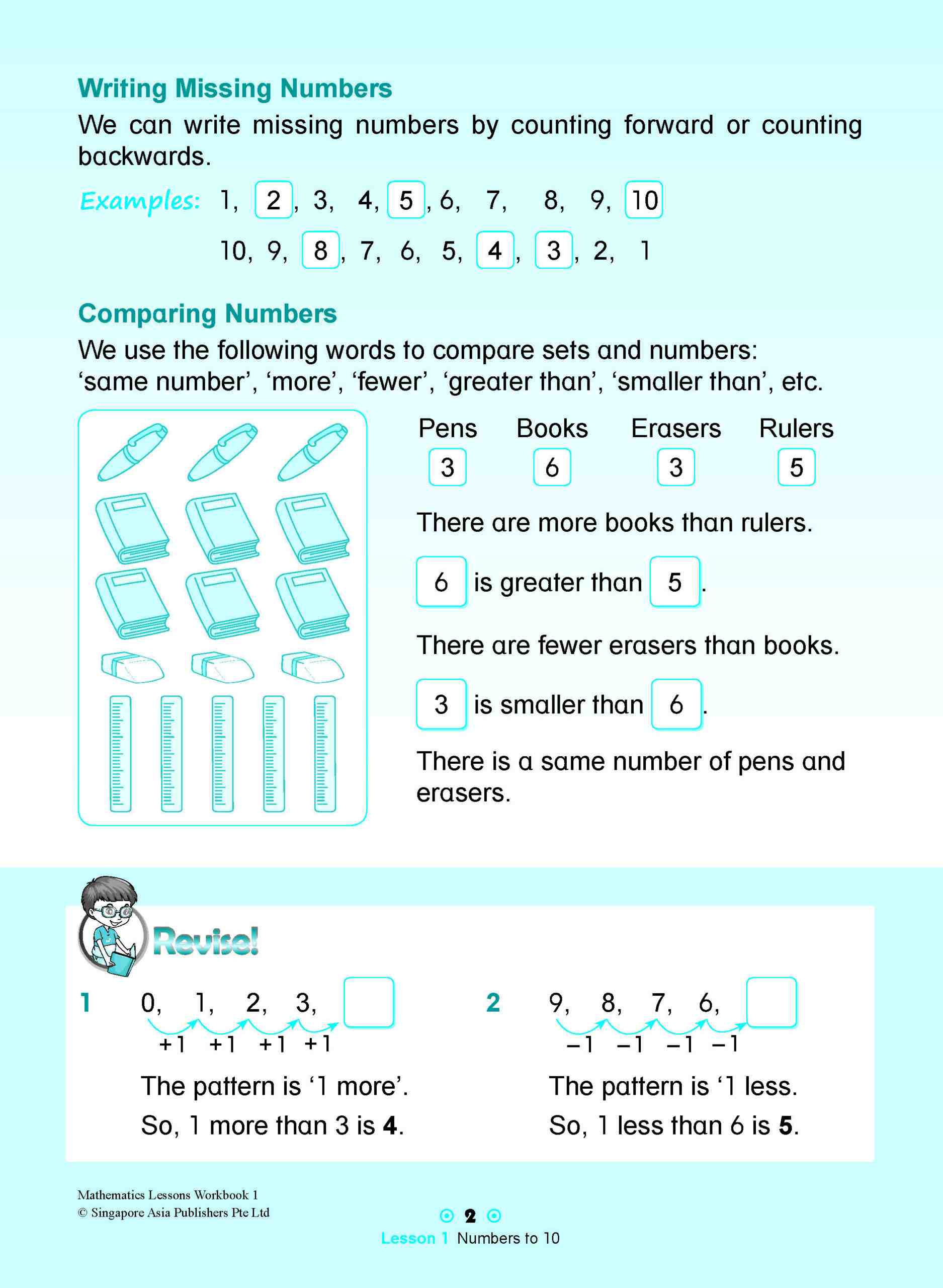 Mathematics Lessons Workbook 1