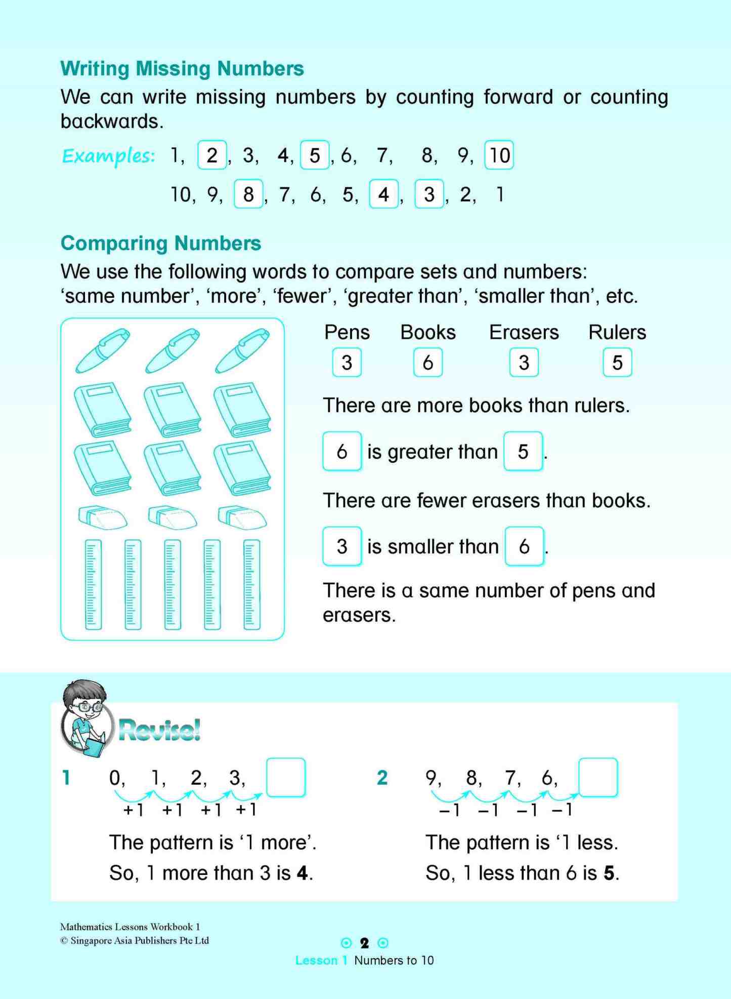 Mathematics Lessons Workbook 1