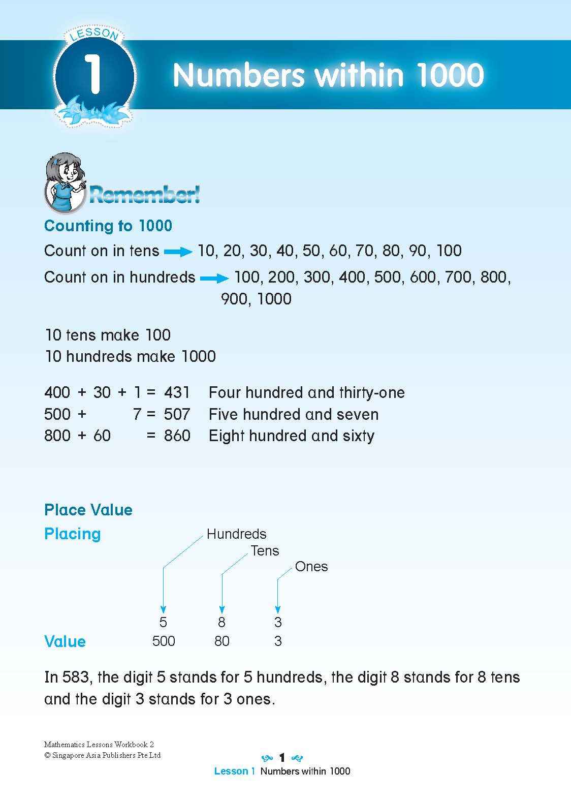 Mathematics Lessons Workbook 2