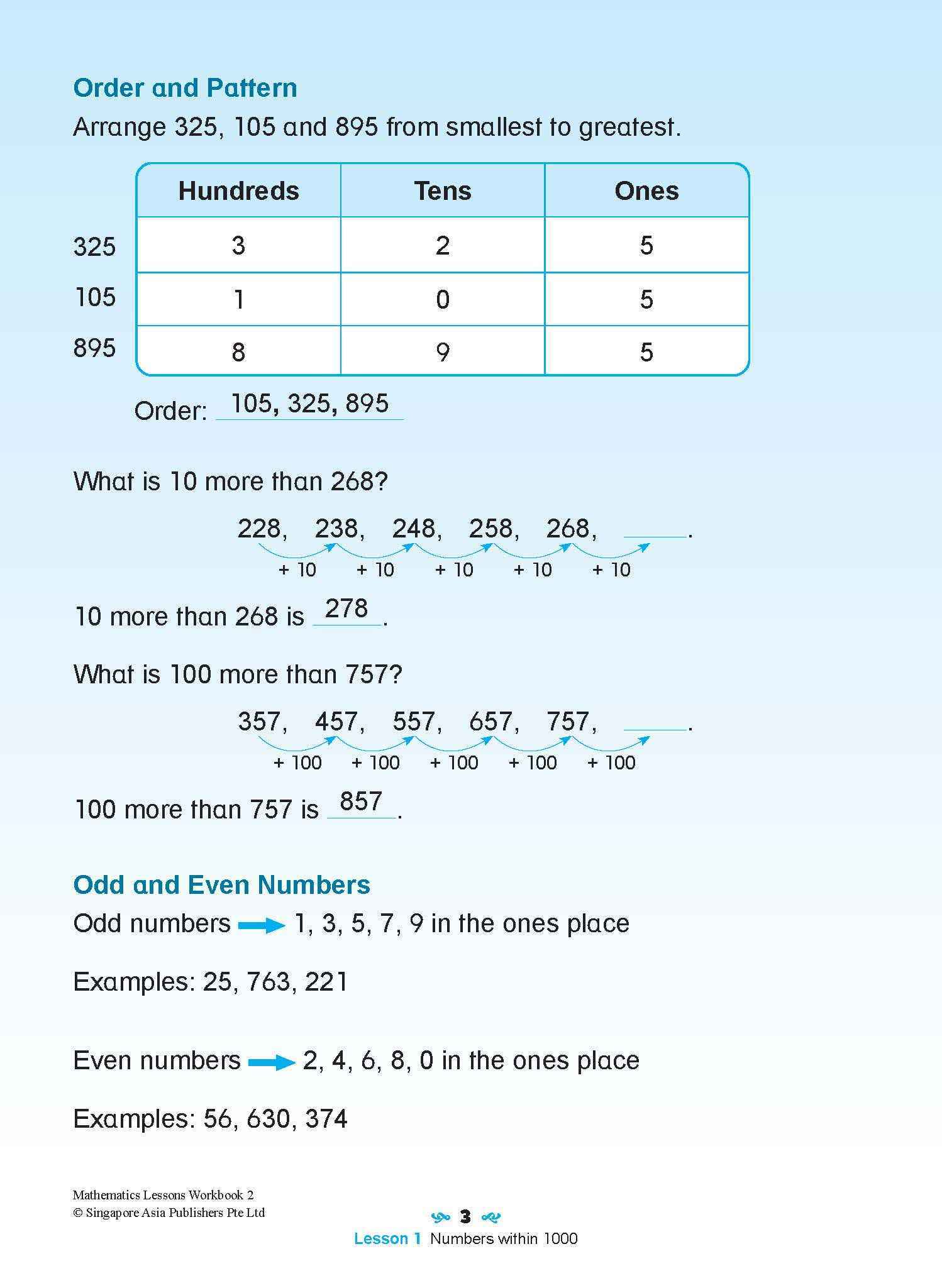 Mathematics Lessons Workbook 2
