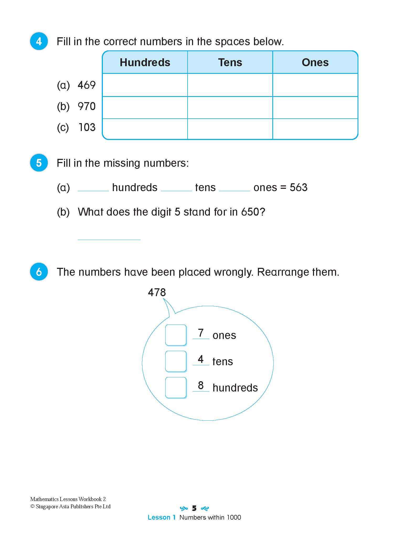 Mathematics Lessons Workbook 2