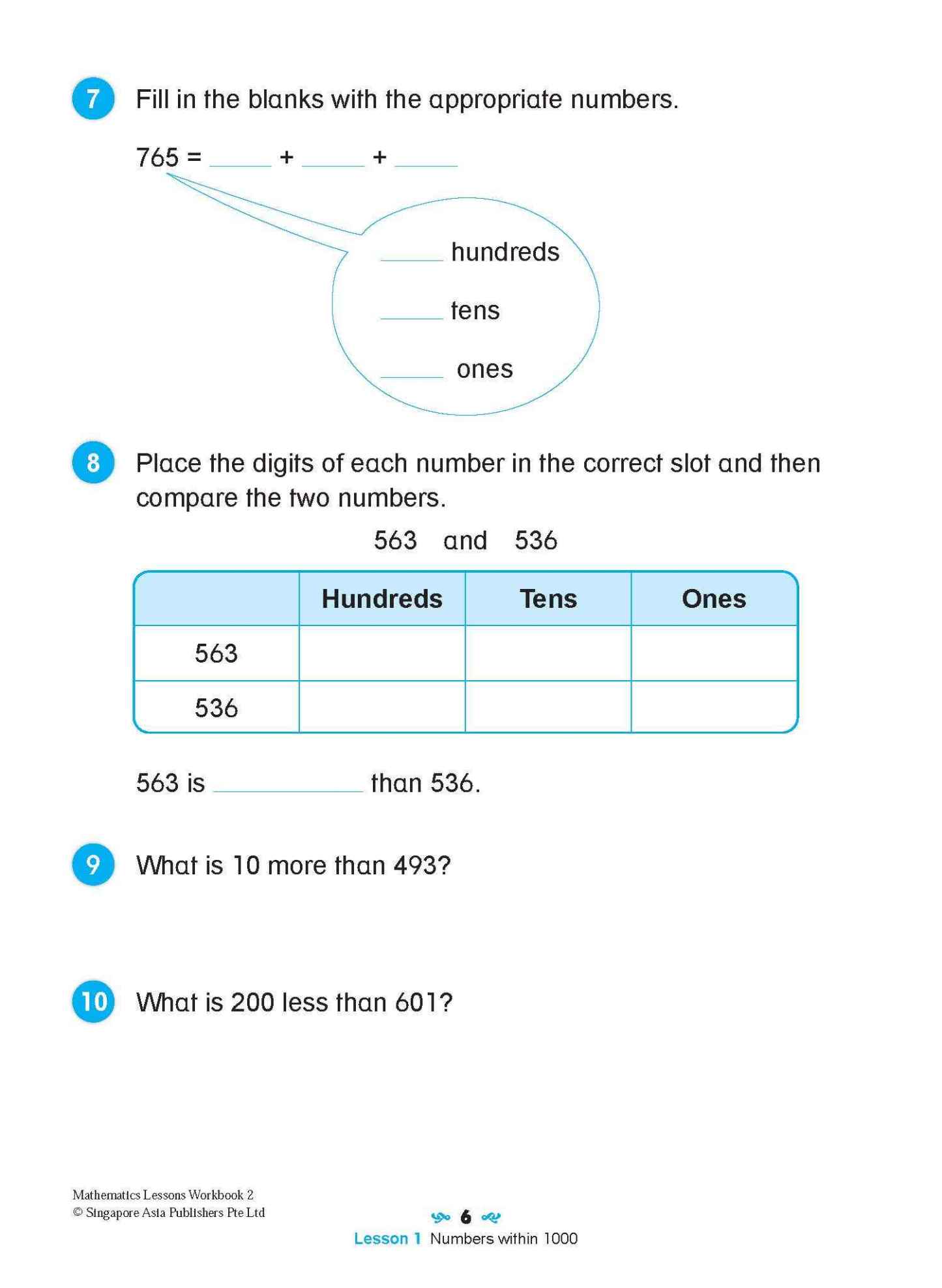 Mathematics Lessons Workbook 2