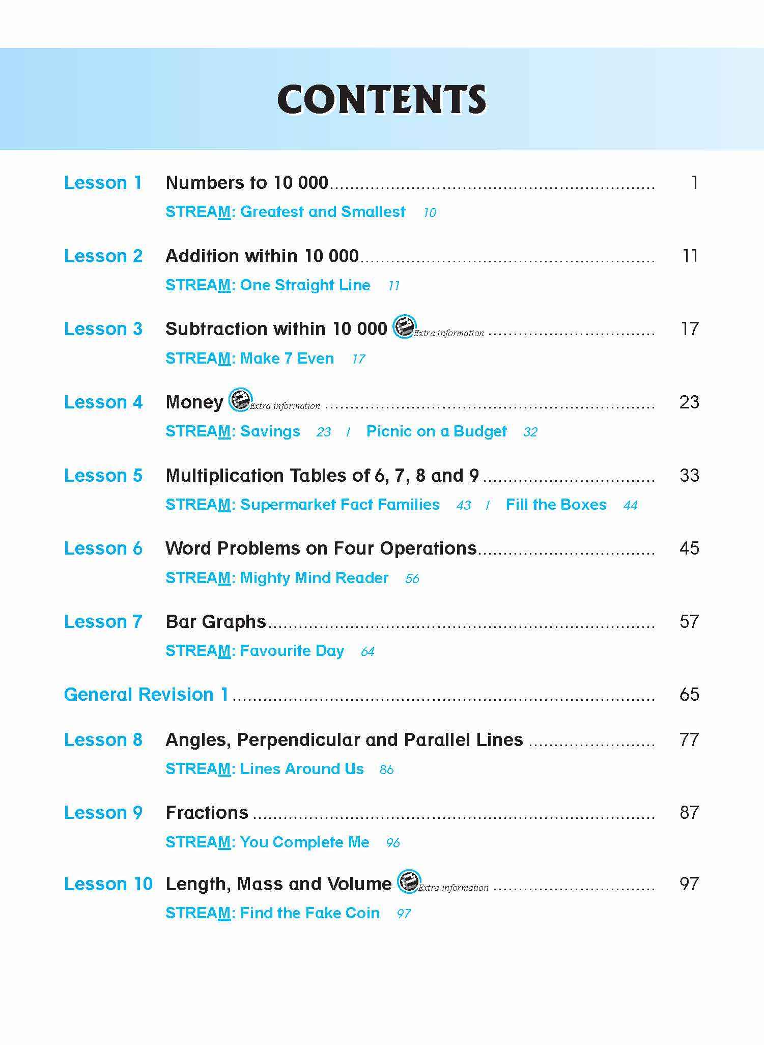 MATHEMATICS LESSONS WORKBOOK 3