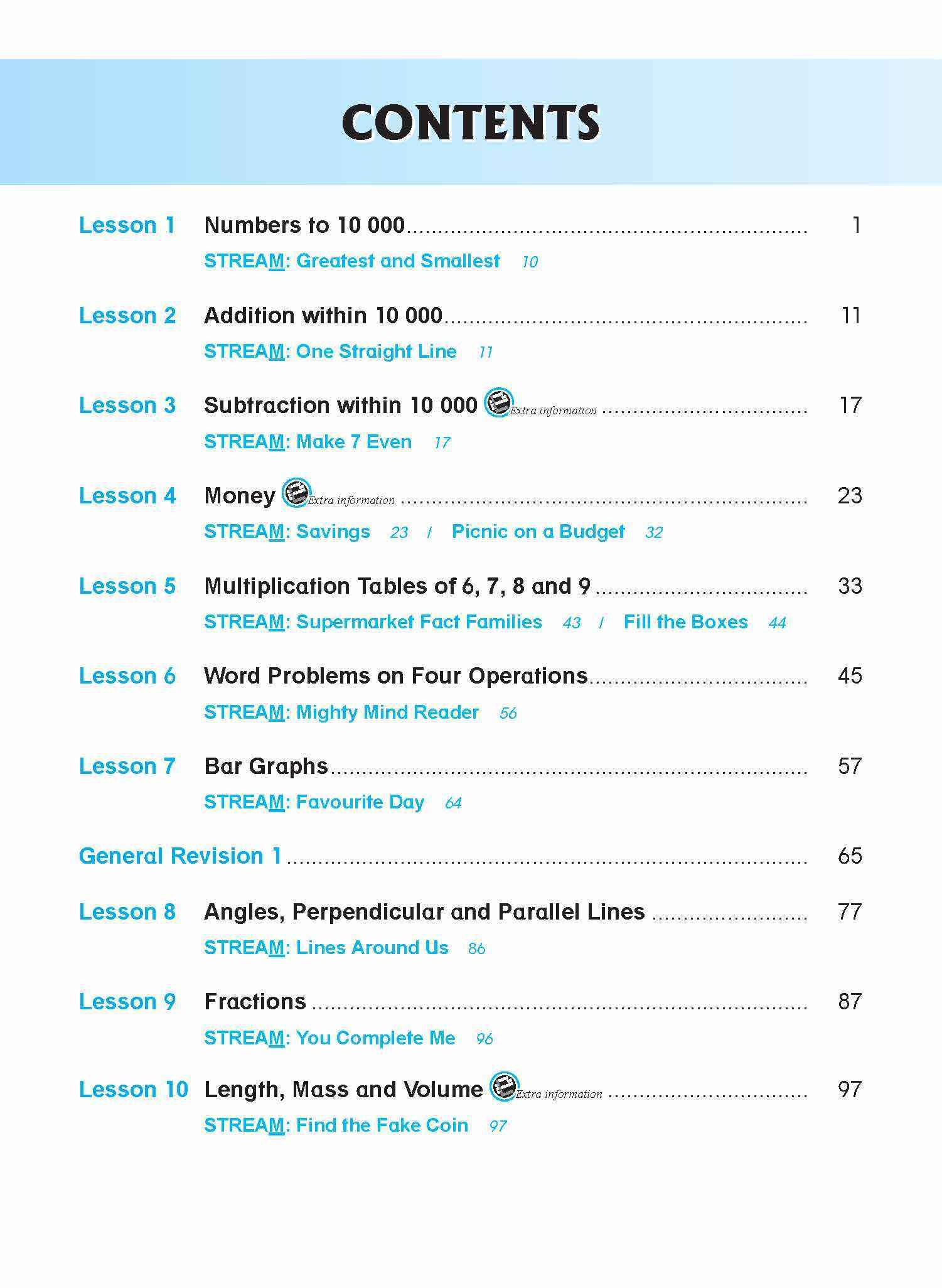 MATHEMATICS LESSONS WORKBOOK 3