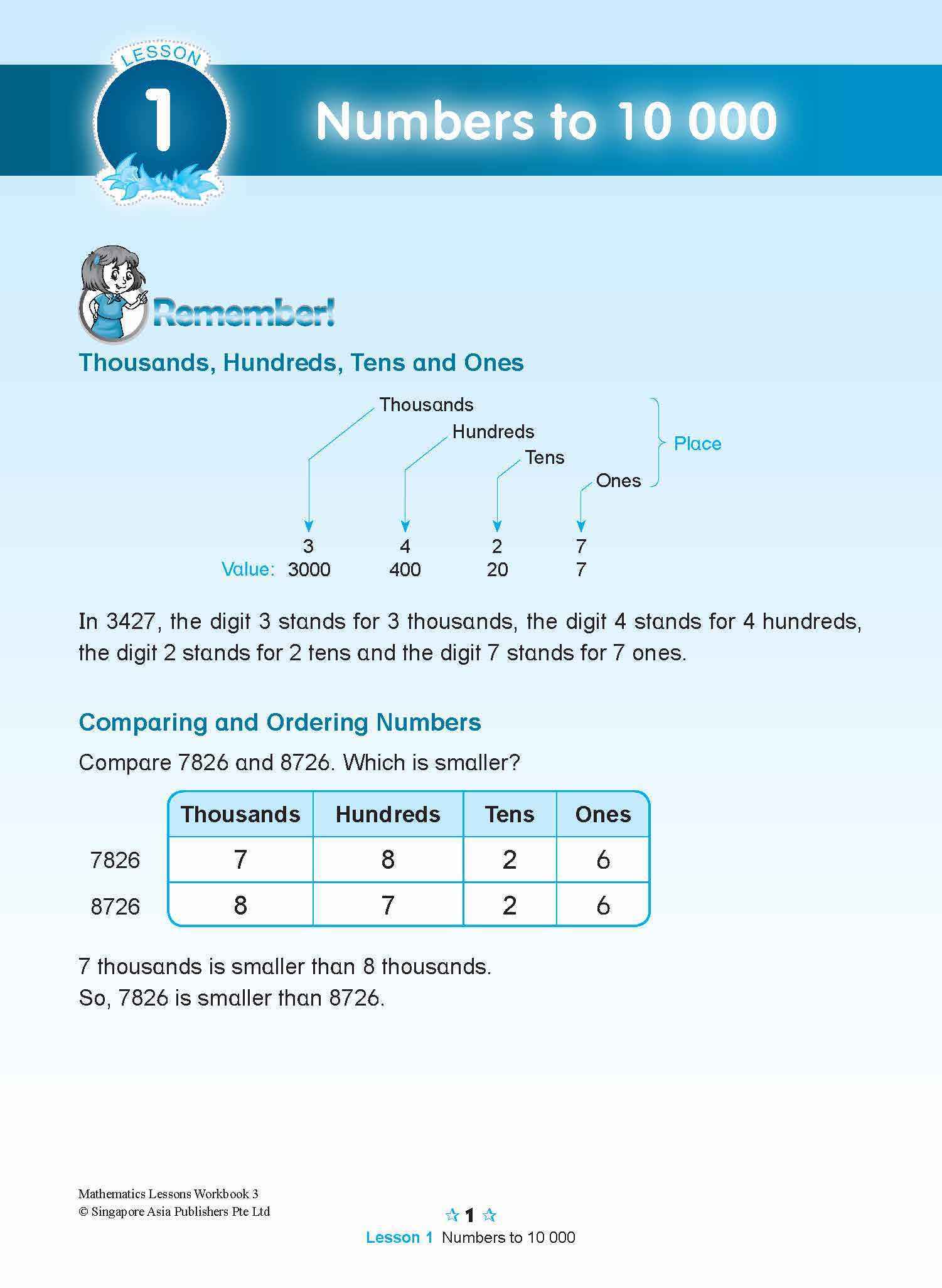 MATHEMATICS LESSONS WORKBOOK 3