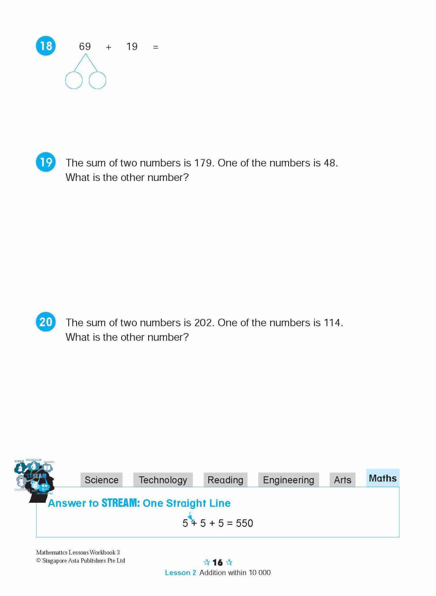 MATHEMATICS LESSONS WORKBOOK 3