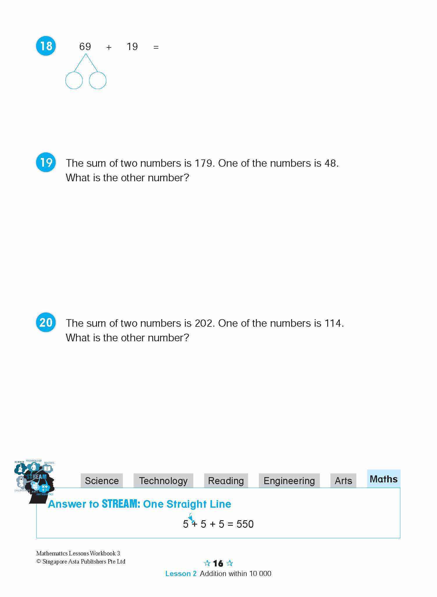 MATHEMATICS LESSONS WORKBOOK 3